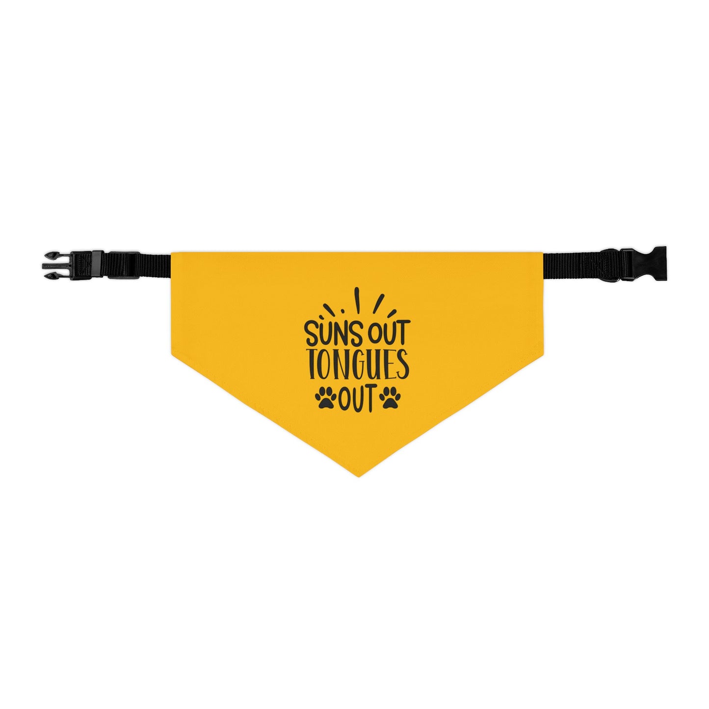 Suns Out Tongues Out Pet Bandana Collar