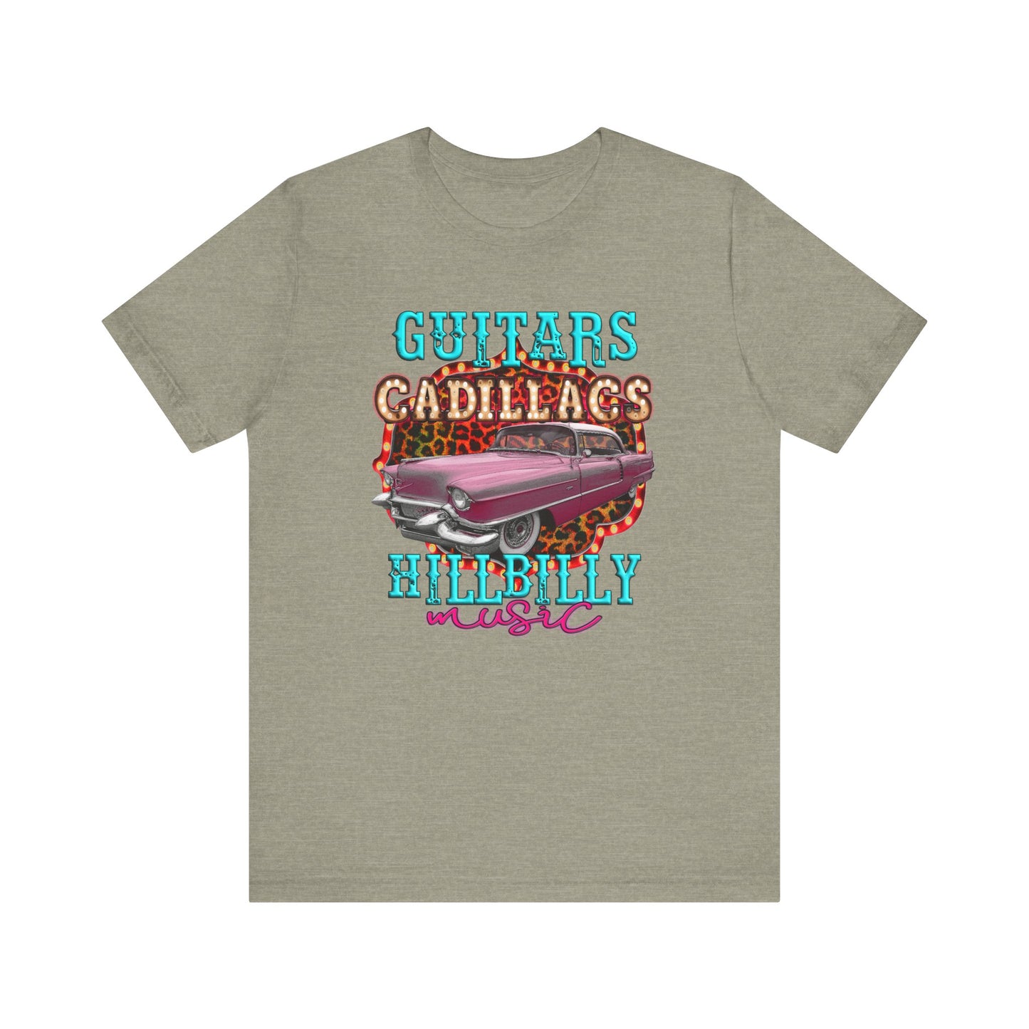 Guitars Cadillacs Hillbilly Music Jersey Short Sleeve Tee