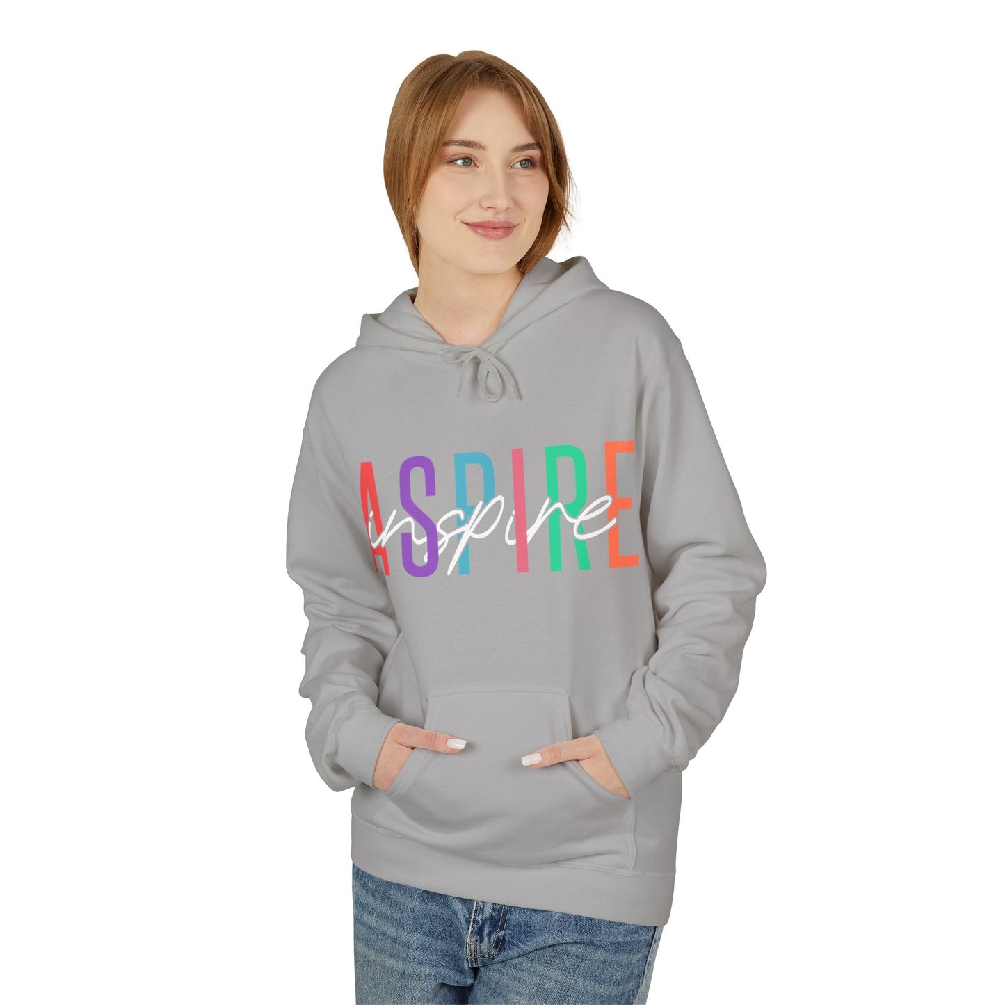 Aspire Inspire Midweight Softstyle Fleece Hoodie