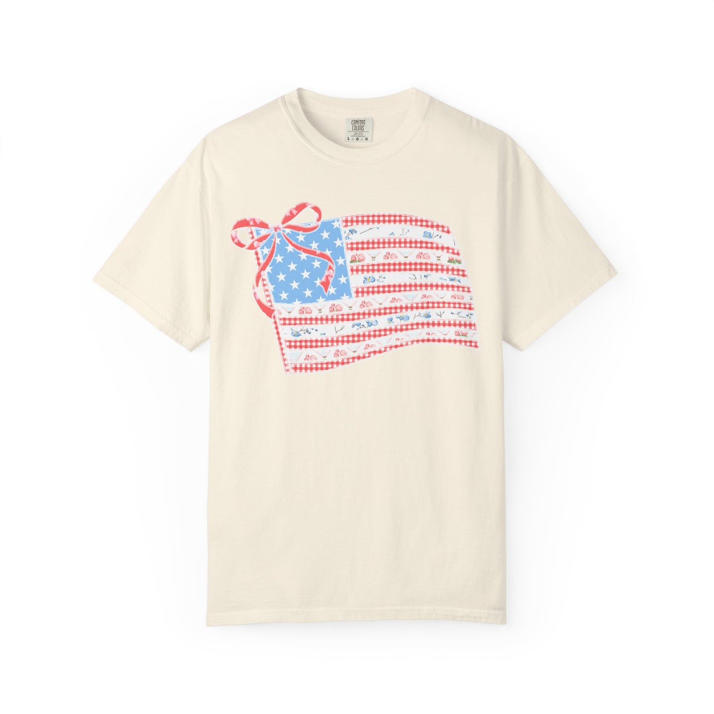 Vintage Floral Flag Garment-Dyed T-shirt