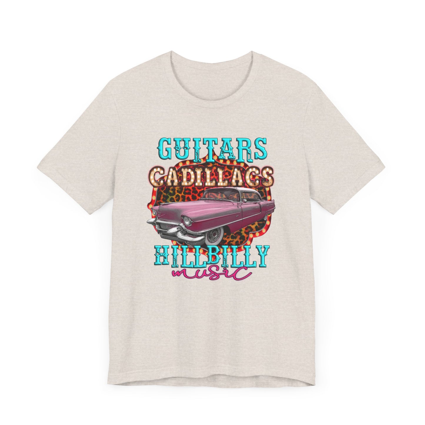 Guitars Cadillacs Hillbilly Music Jersey Short Sleeve Tee