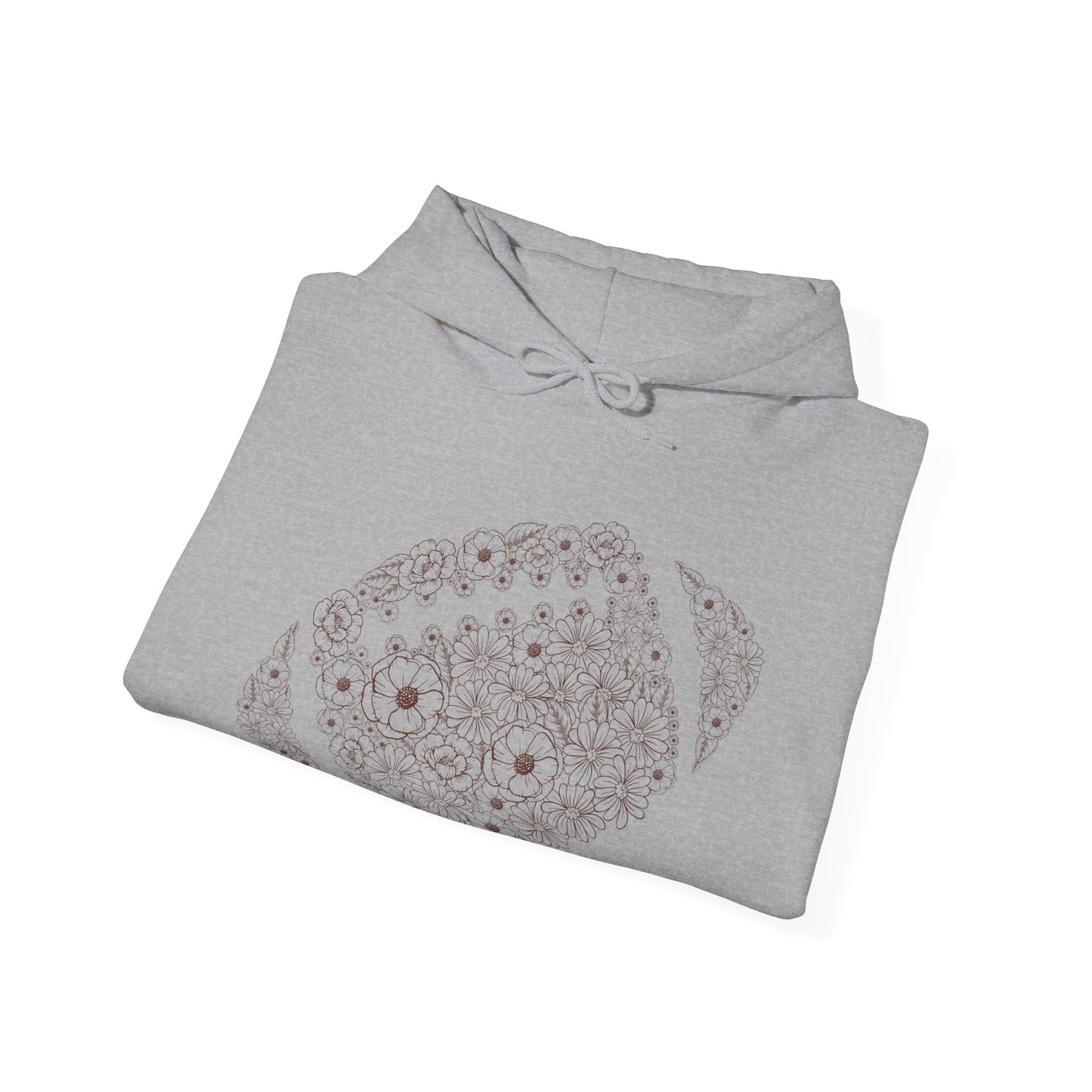 Floral Football Heavy Blend™ Hooded Sweatshirt