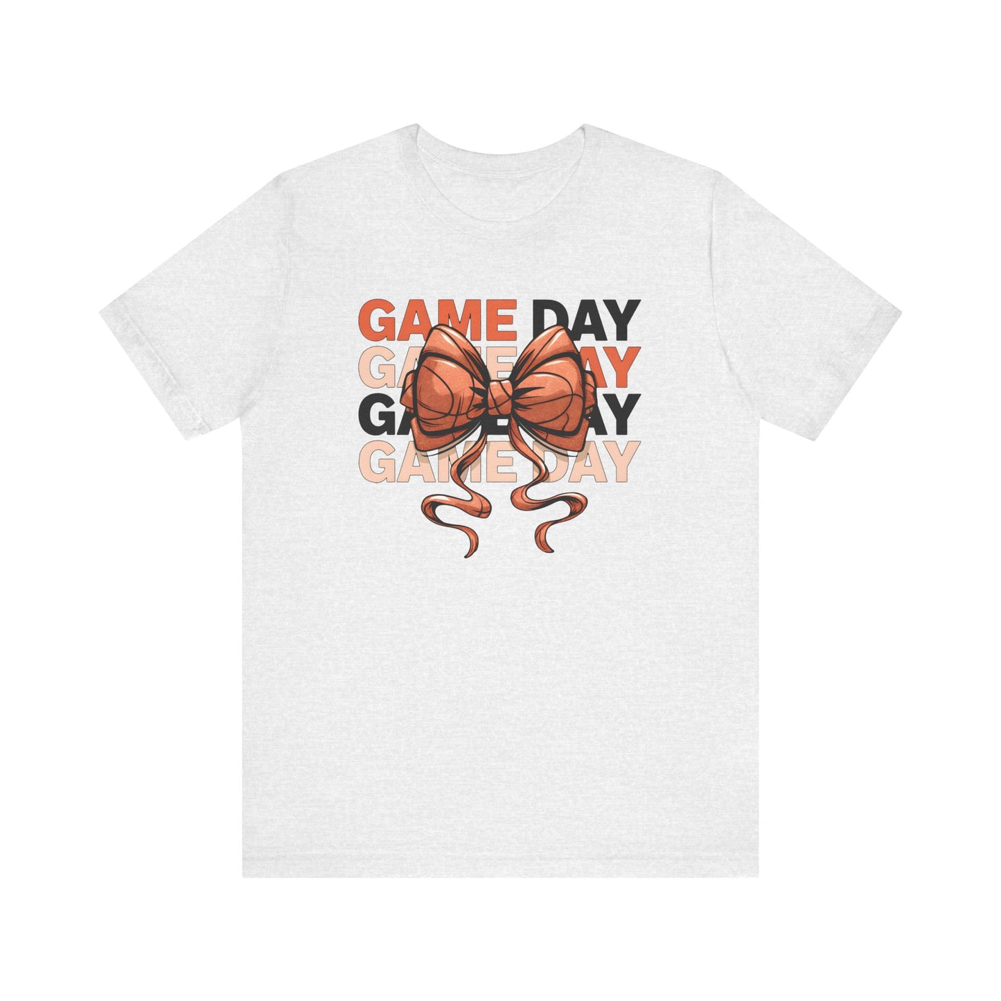Game Day Basketball Bow Jersey Short Sleeve Tee