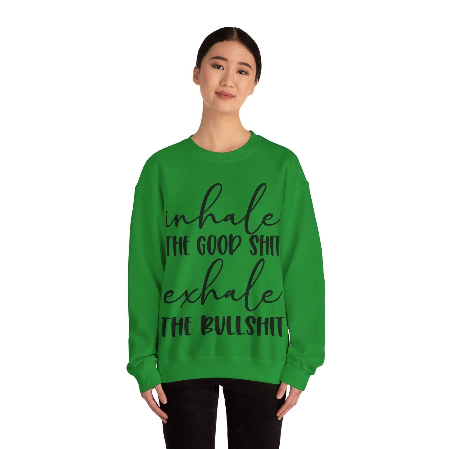 Inhale Exhale Heavy Blend™ Crewneck Sweatshirt