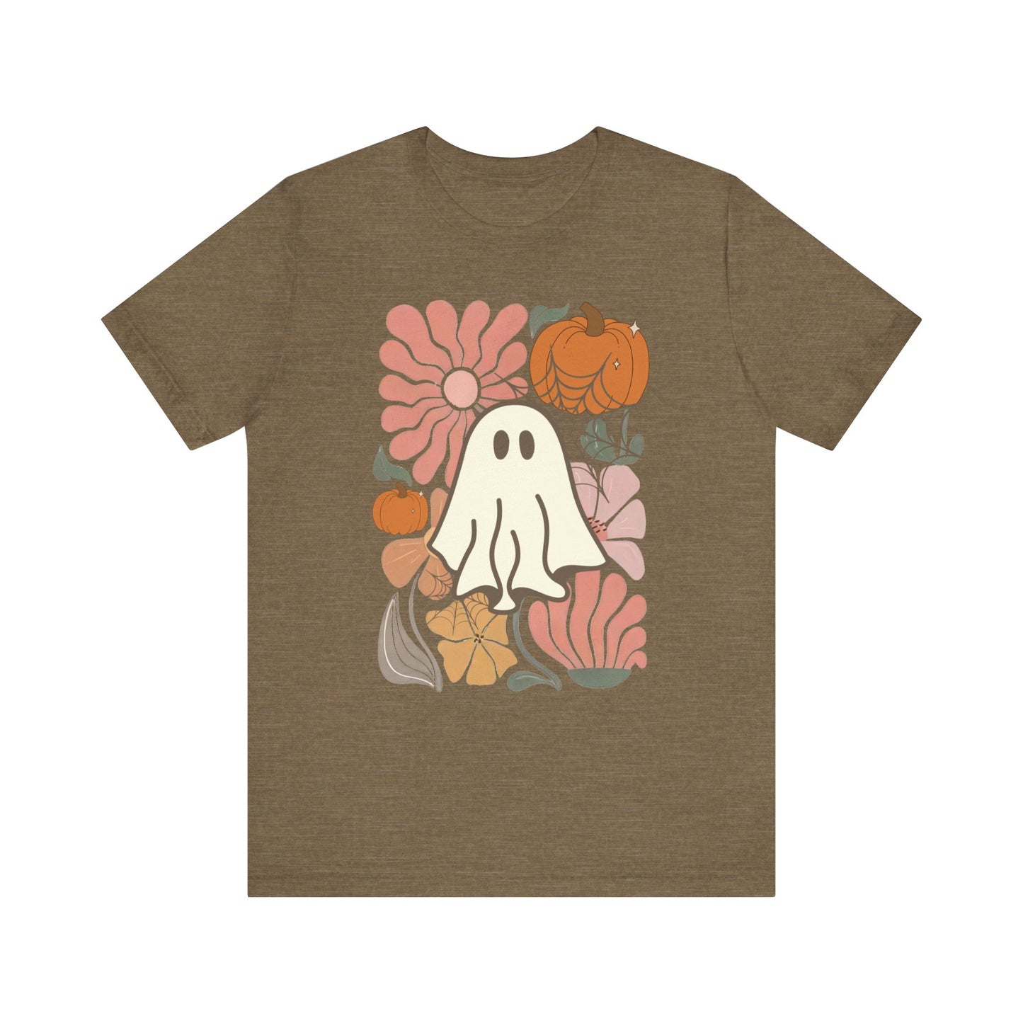 Boho Floral Ghost Jersey Short Sleeve Tee