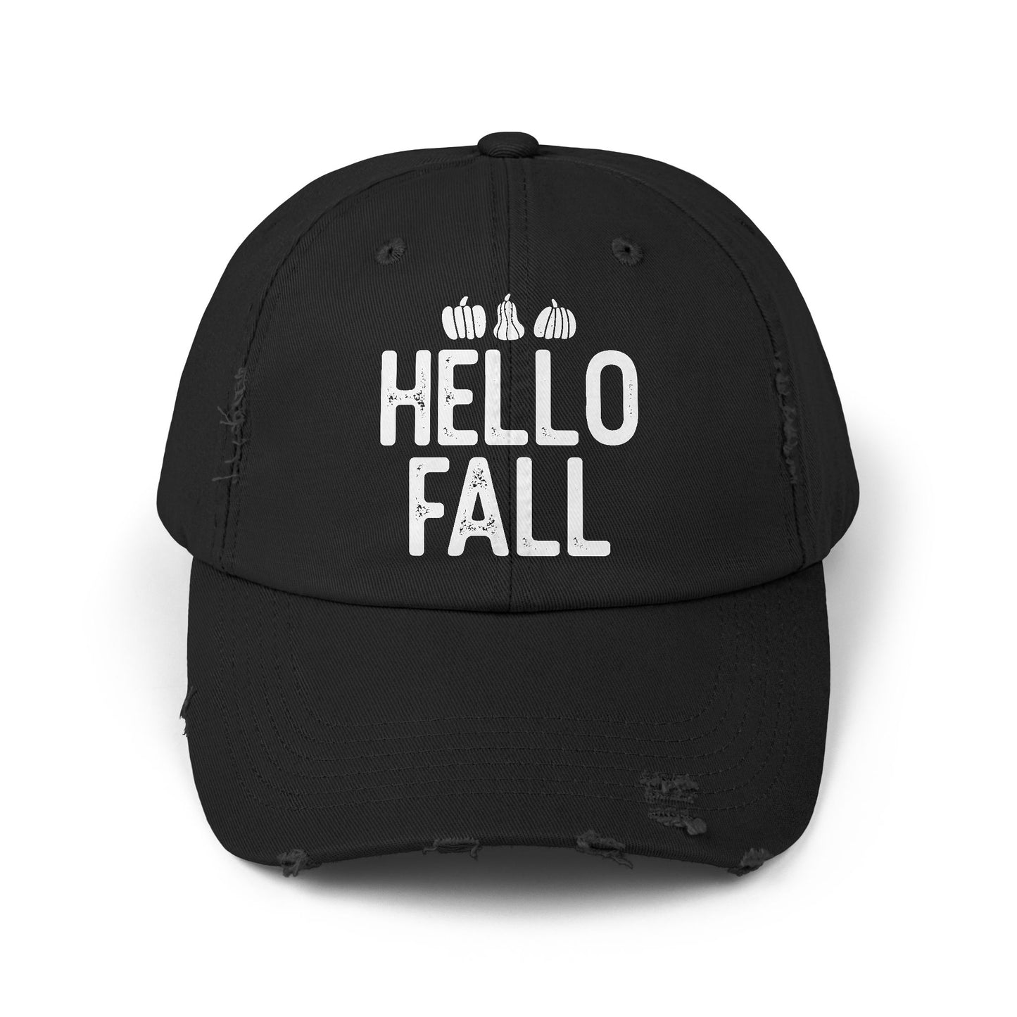 Hello Fall Distressed Cap