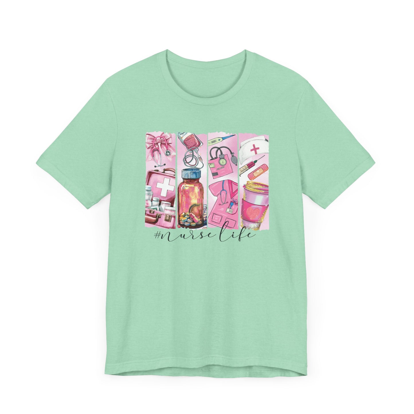 Nurse Life Brushstrokes Jersey Short Sleeve Tee
