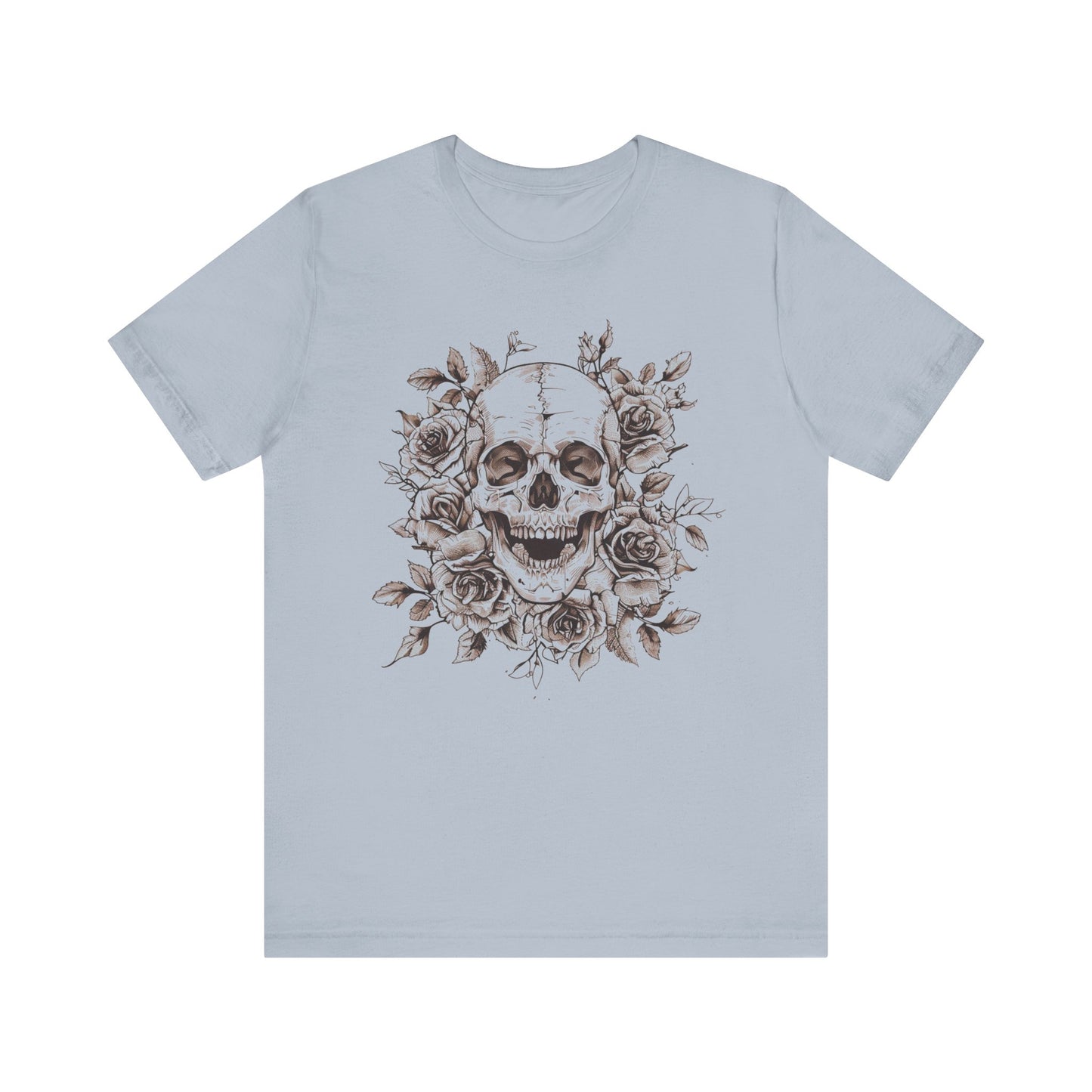 Rose Skull Jersey Short Sleeve Tee
