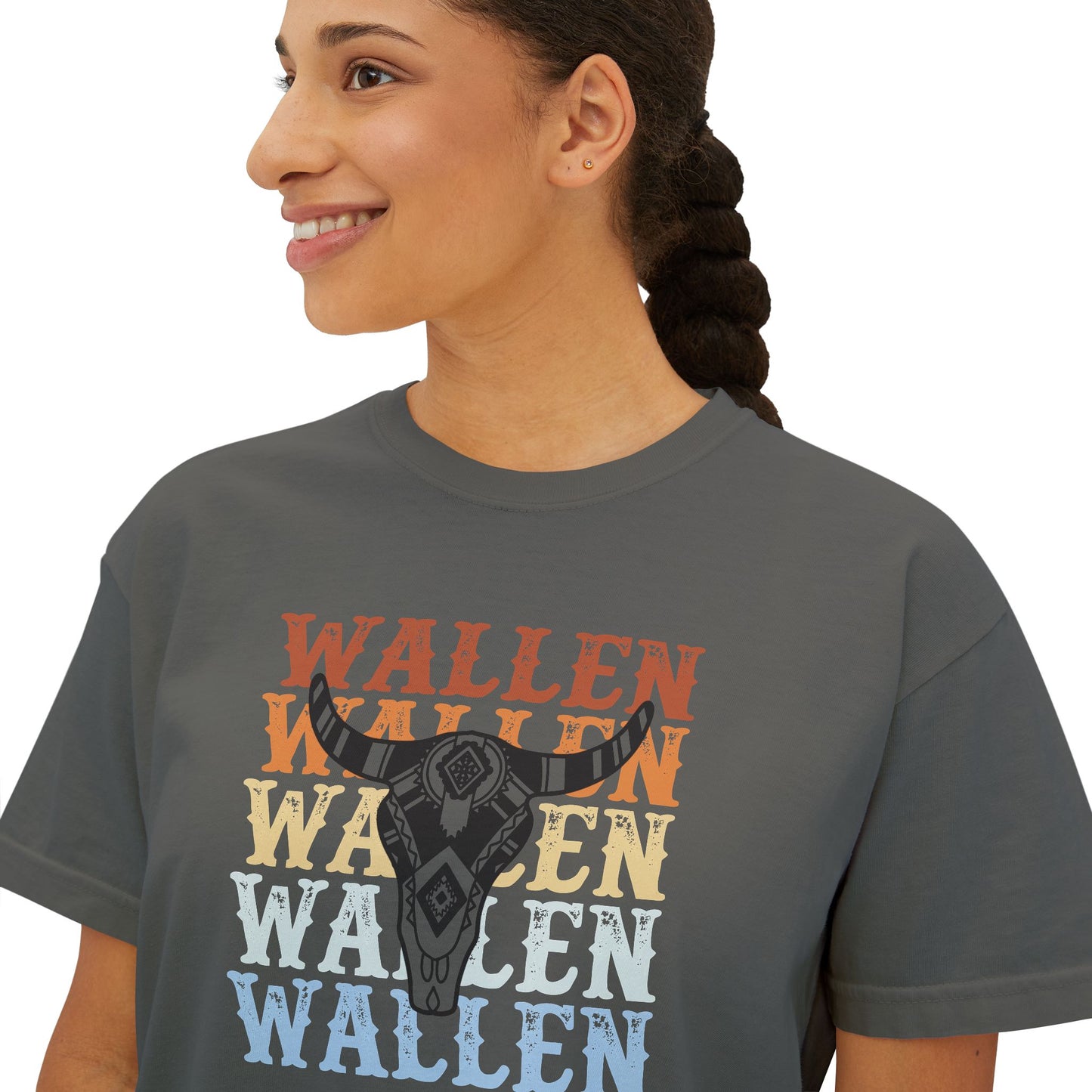 Wallen Stacked Women's Boxy Tee