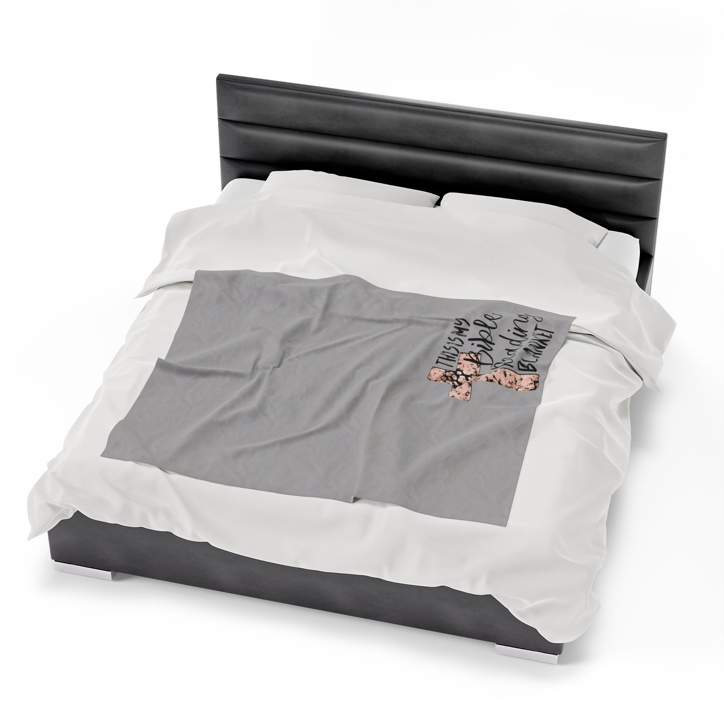 Bible Reading Velveteen Plush Blanket