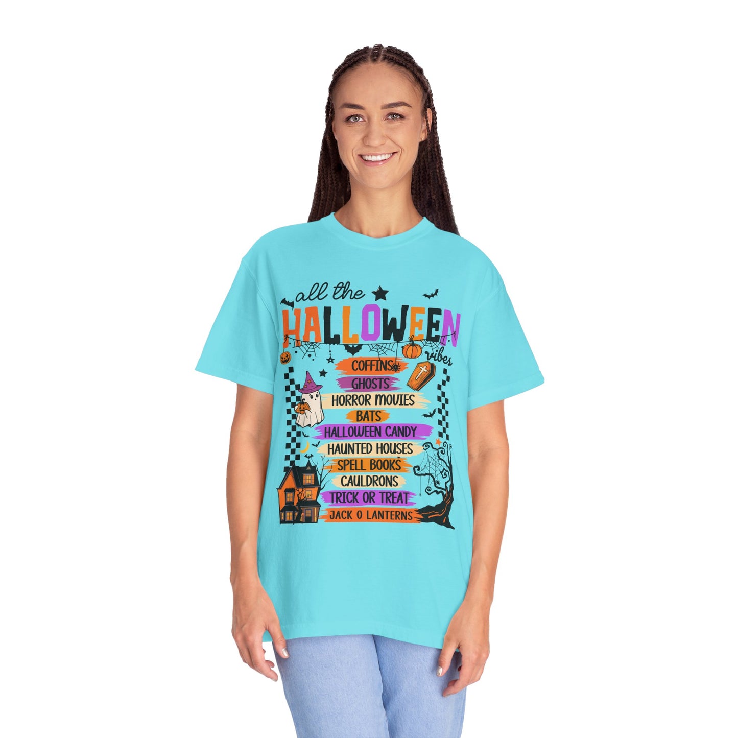 All The Halloween Vibes Garment-Dyed T-shirt