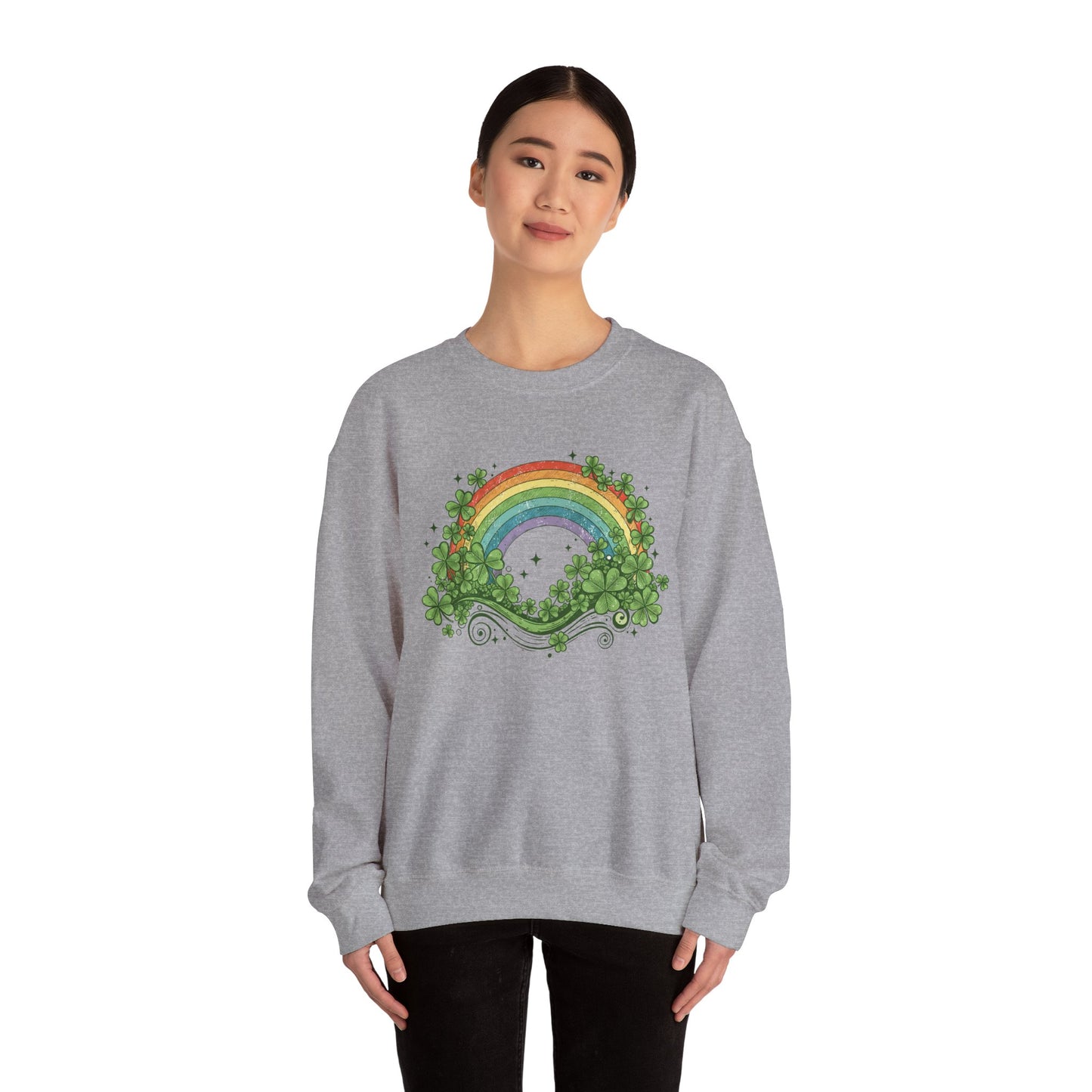 Lucky Rainbow Heavy Blend™ Crewneck Sweatshirt