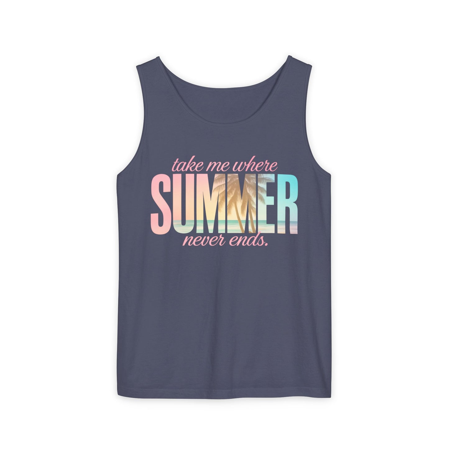 Summer Never Ends Garment-Dyed Tank Top