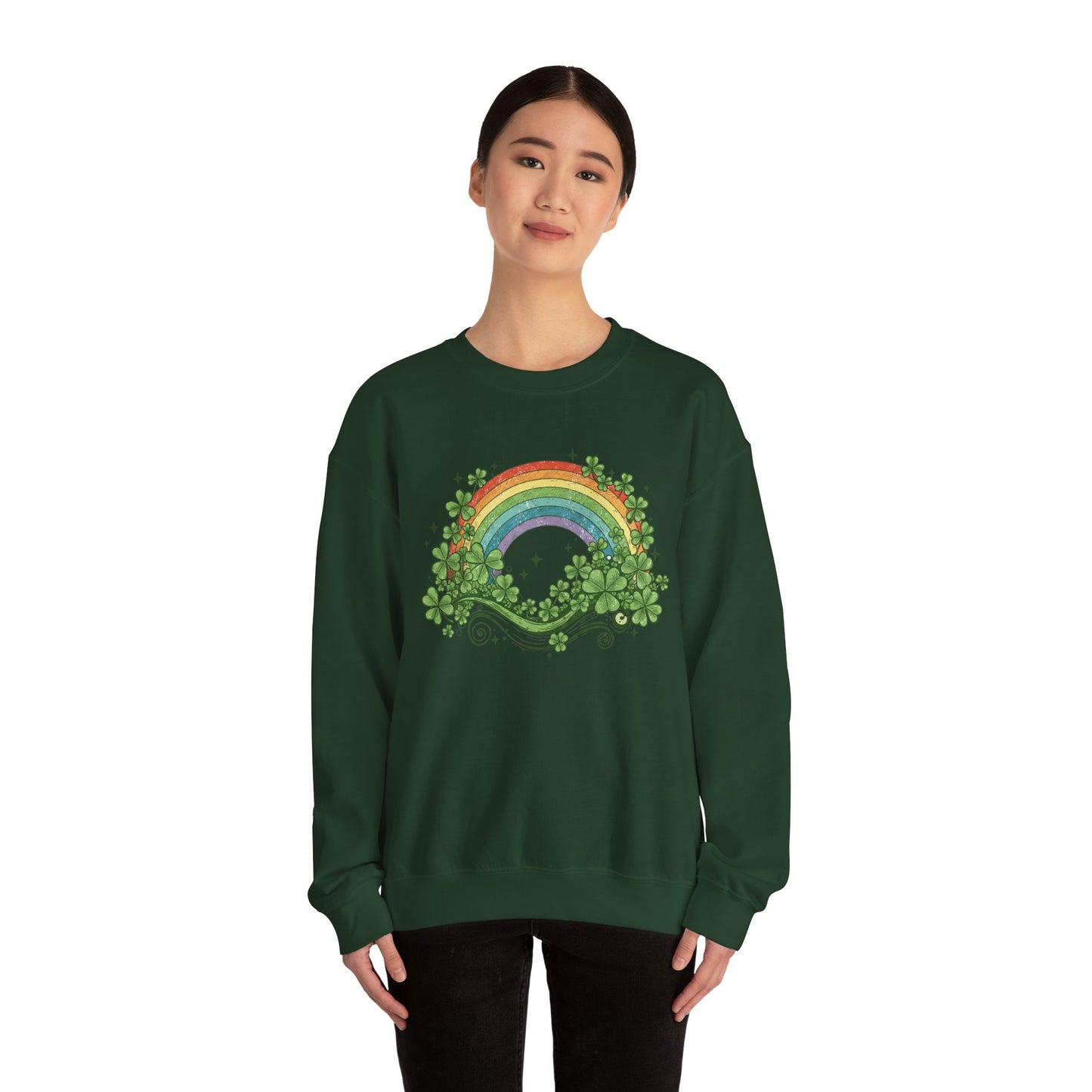 Lucky Rainbow Heavy Blend™ Crewneck Sweatshirt