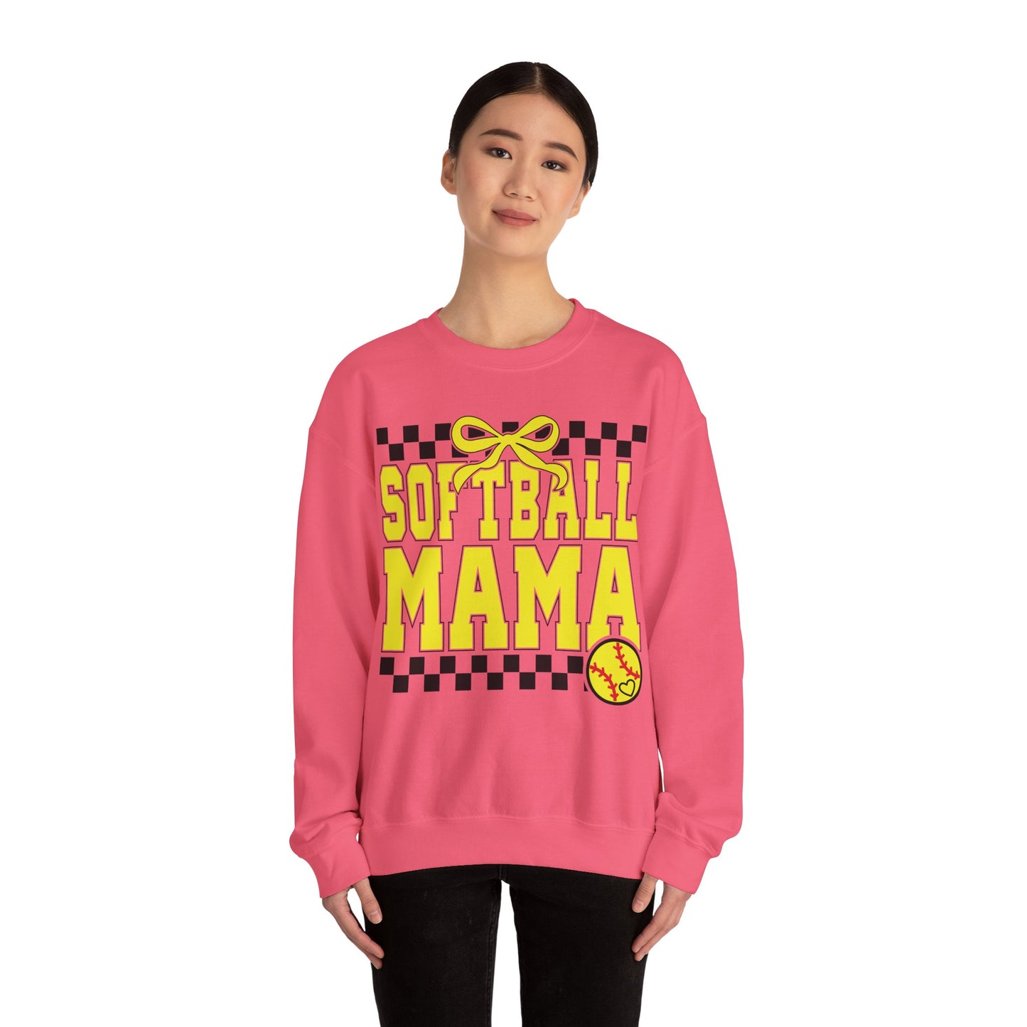 Softball Mama Heavy Blend™ Crewneck Sweatshirt