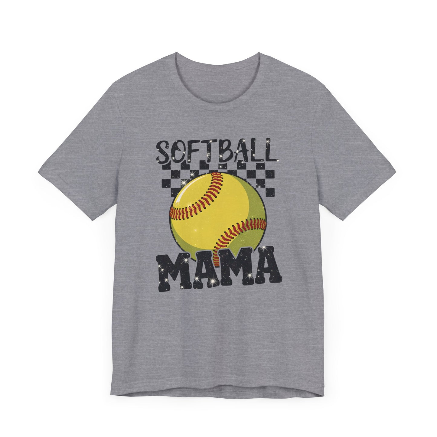 Sparkle Softball Mama Jersey Short Sleeve Tee
