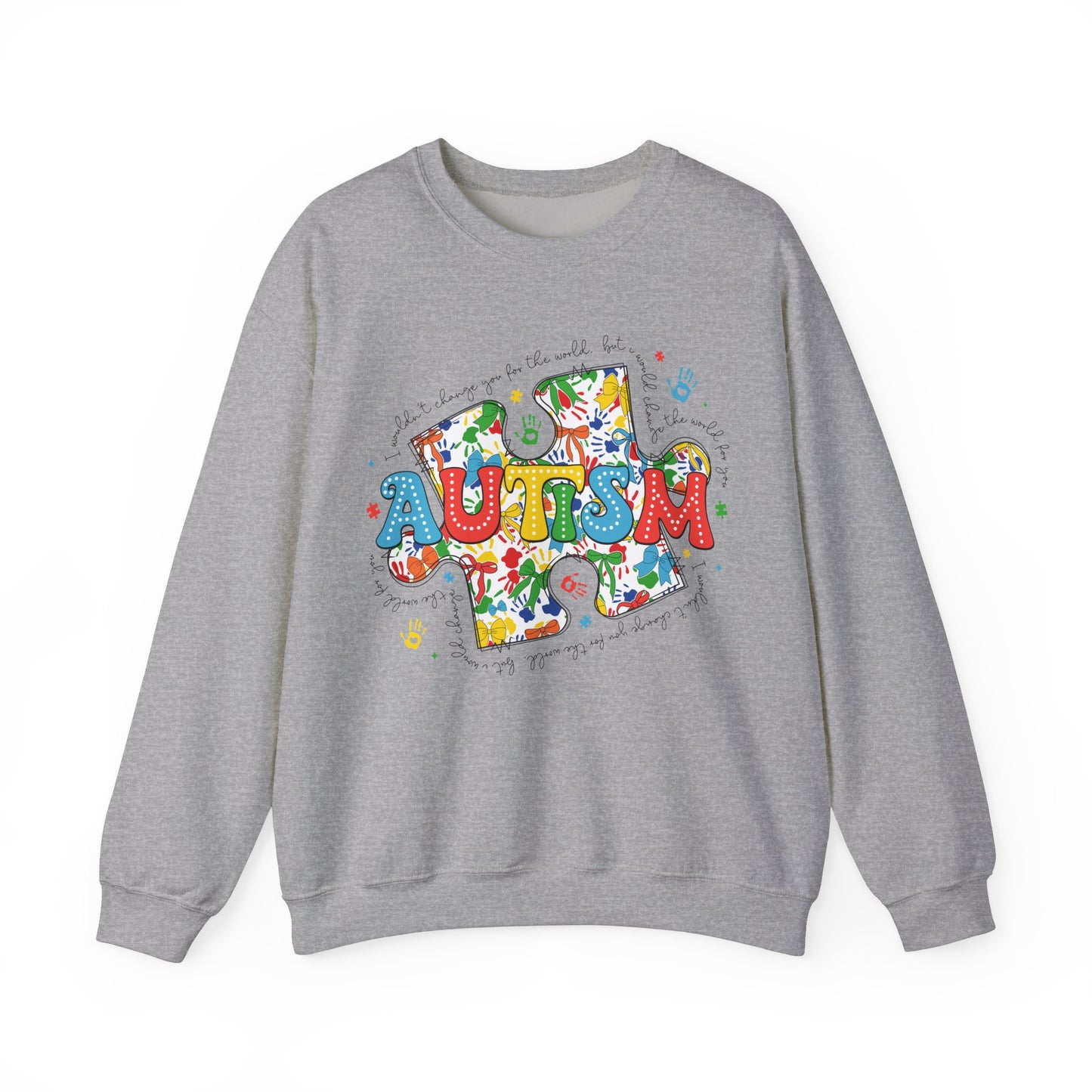 Autism Puzzle Piece Heavy Blend™ Crewneck Sweatshirt