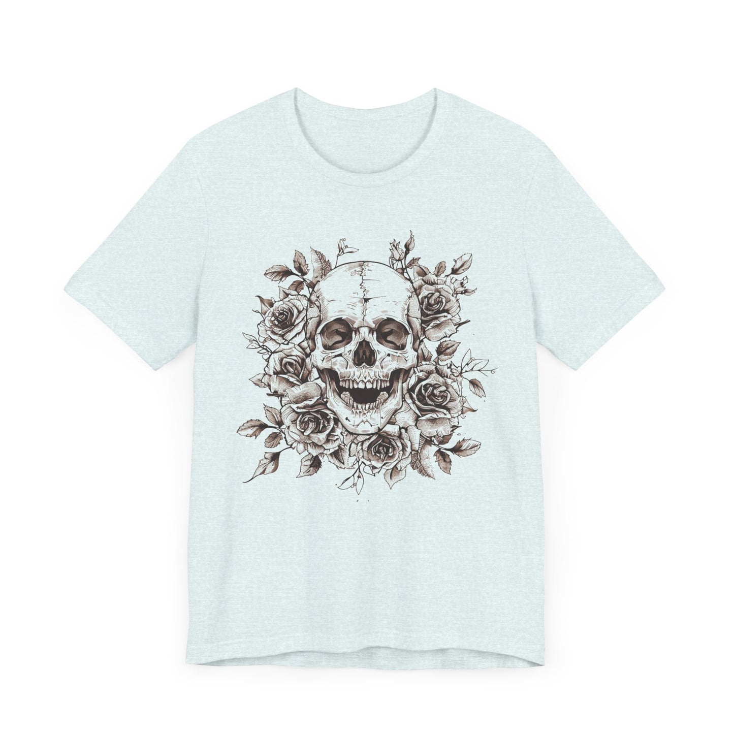 Rose Skull Jersey Short Sleeve Tee