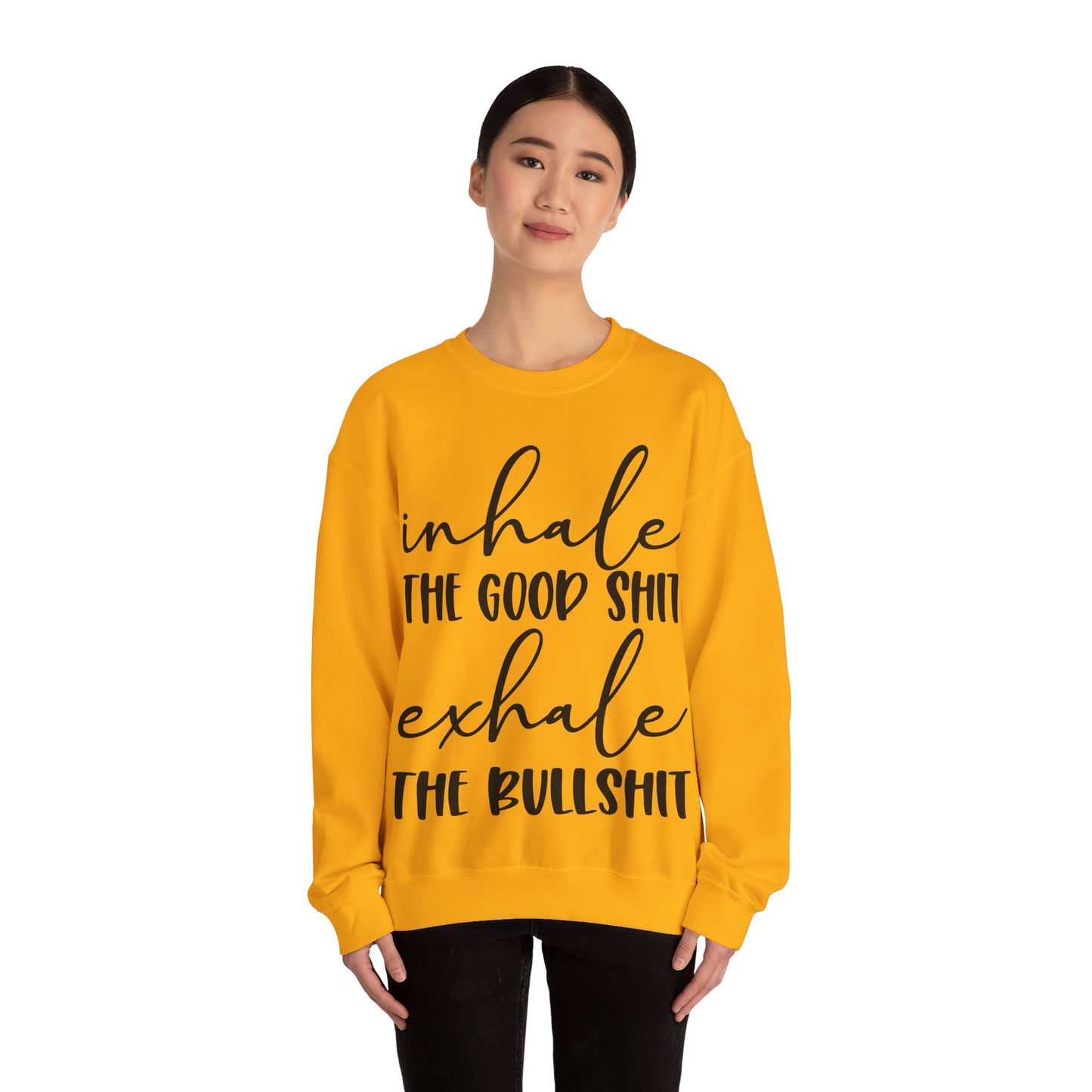 Inhale Exhale Heavy Blend™ Crewneck Sweatshirt