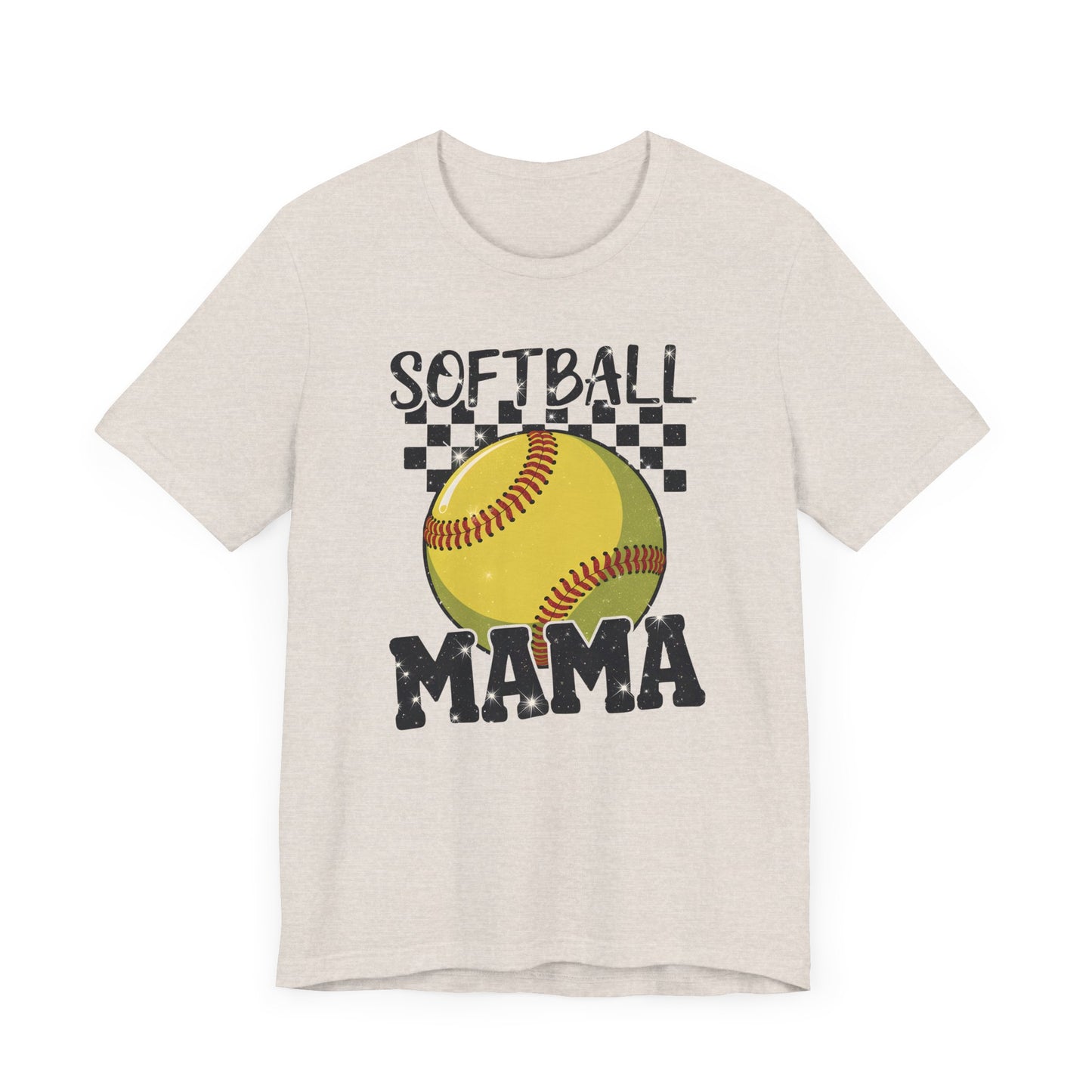 Sparkle Softball Mama Jersey Short Sleeve Tee
