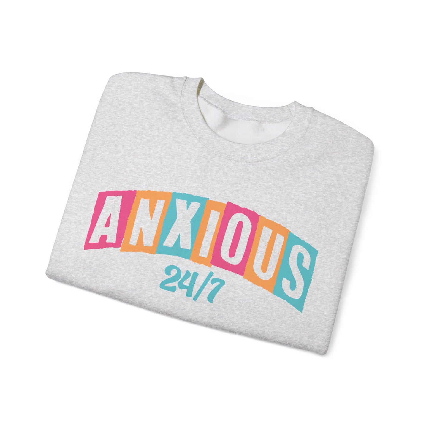 Anxious 24/7 Heavy Blend™ Crewneck Sweatshirt