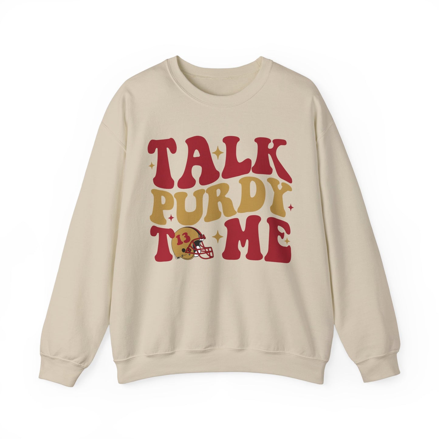 Talk Purdy To Me Heavy Blend™ Crewneck Sweatshirt