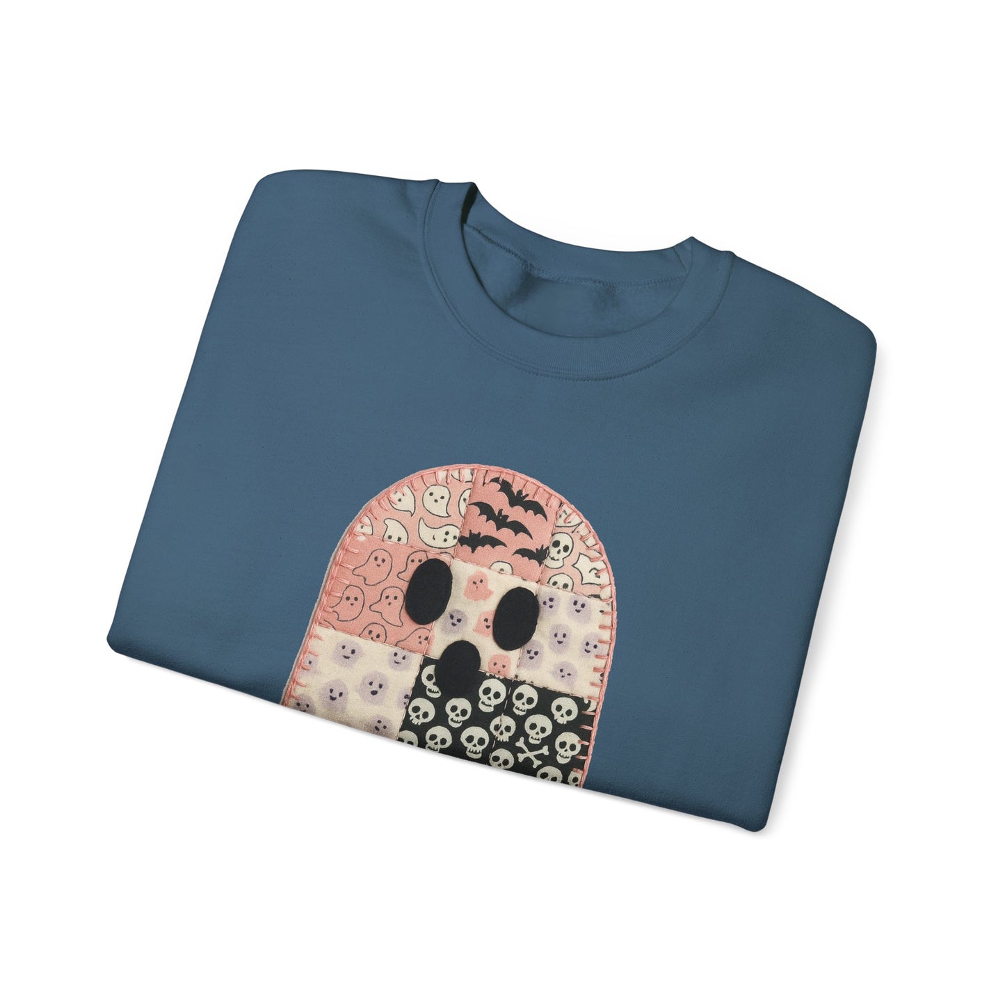 Patchwork Ghost Heavy Blend™ Crewneck Sweatshirt