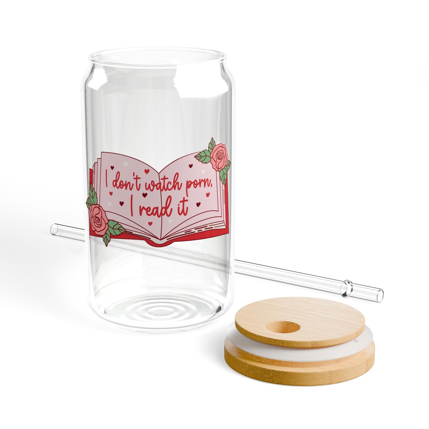 I Don’t Watch I Read Sipper Glass, 16oz