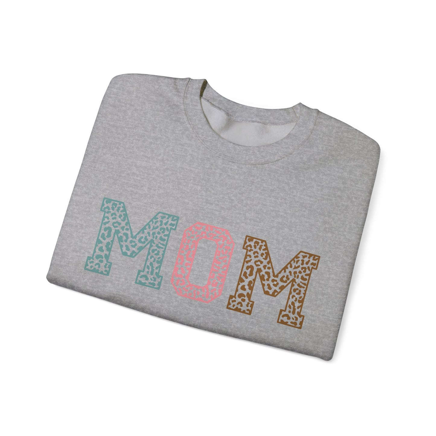 Leopard MOM Heavy Blend™ Crewneck Sweatshirt