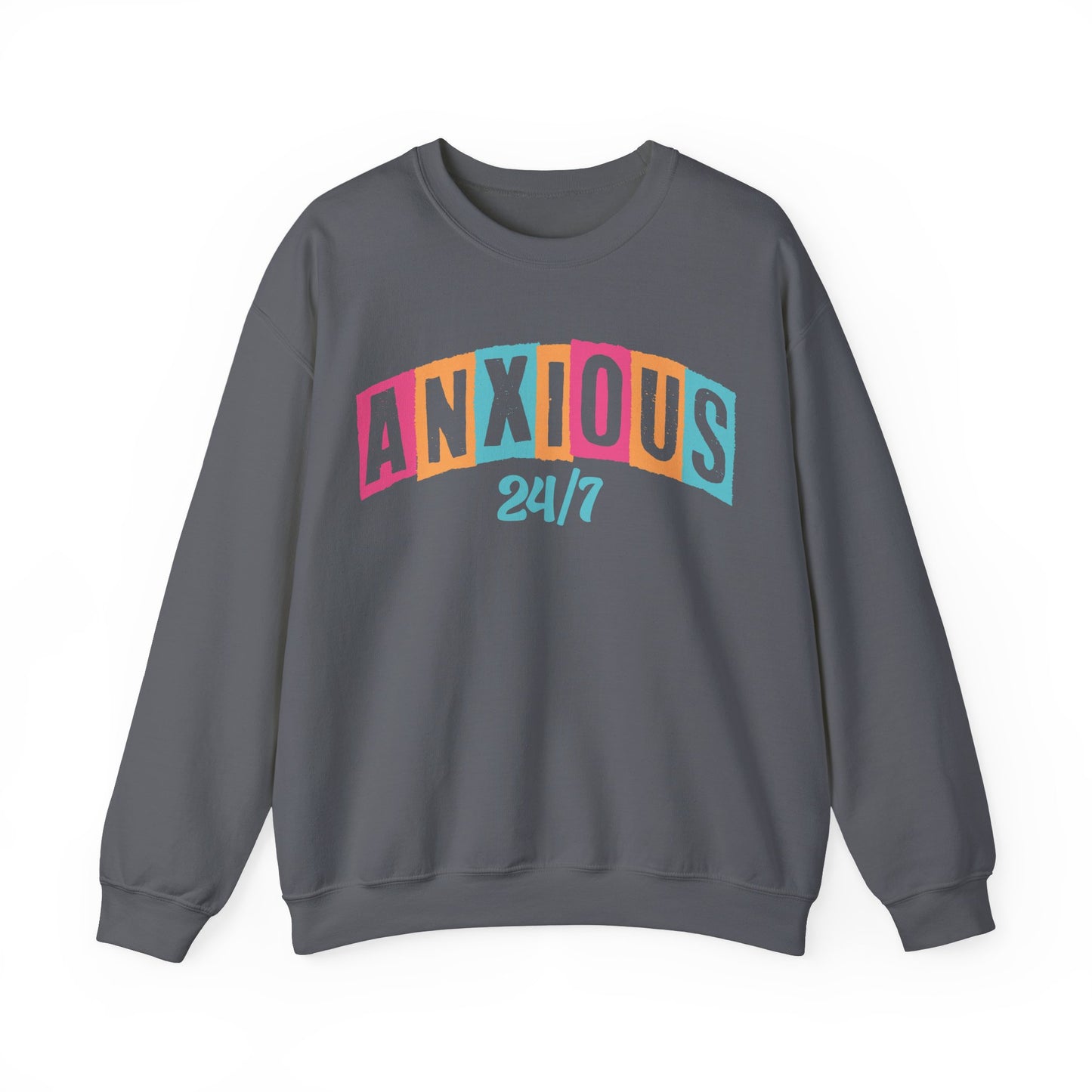 Anxious 24/7 Heavy Blend™ Crewneck Sweatshirt