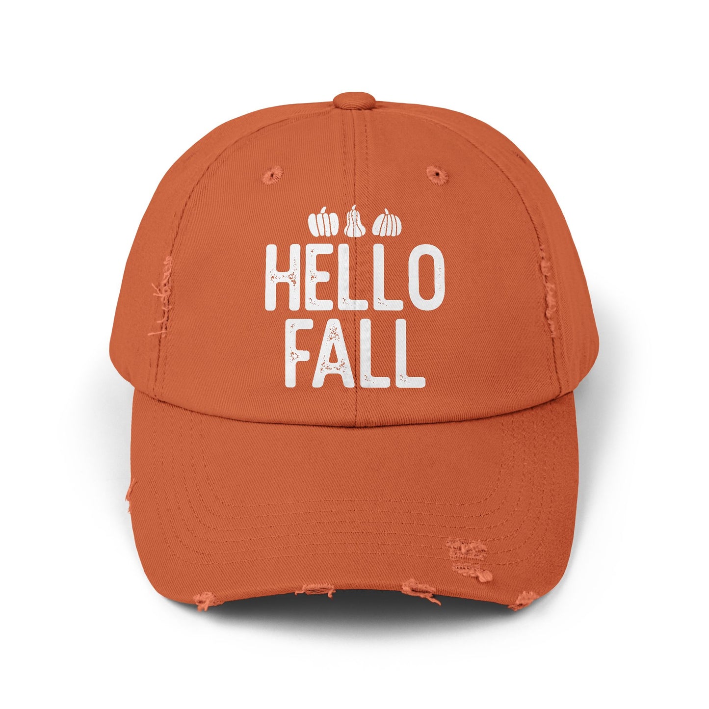 Hello Fall Distressed Cap