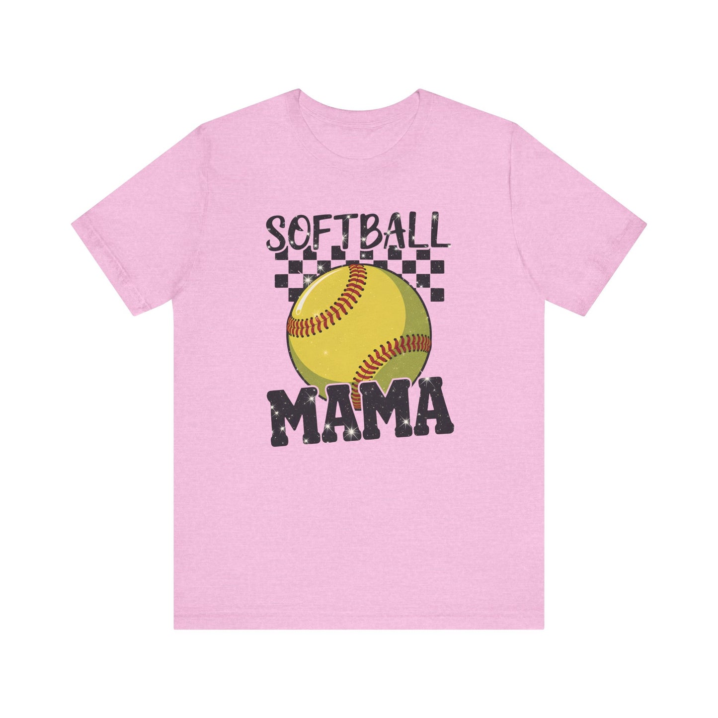 Sparkle Softball Mama Jersey Short Sleeve Tee
