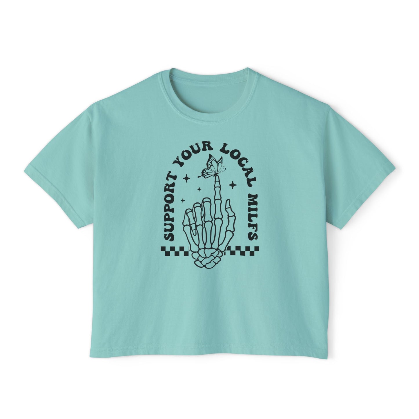 Support Your Local Milfs Women's Boxy Tee