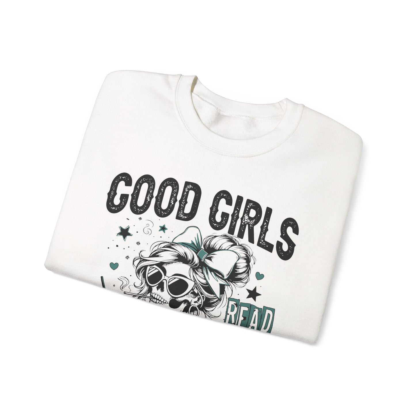 Good Girls Read Spicy Books Heavy Blend™ Crewneck Sweatshirt