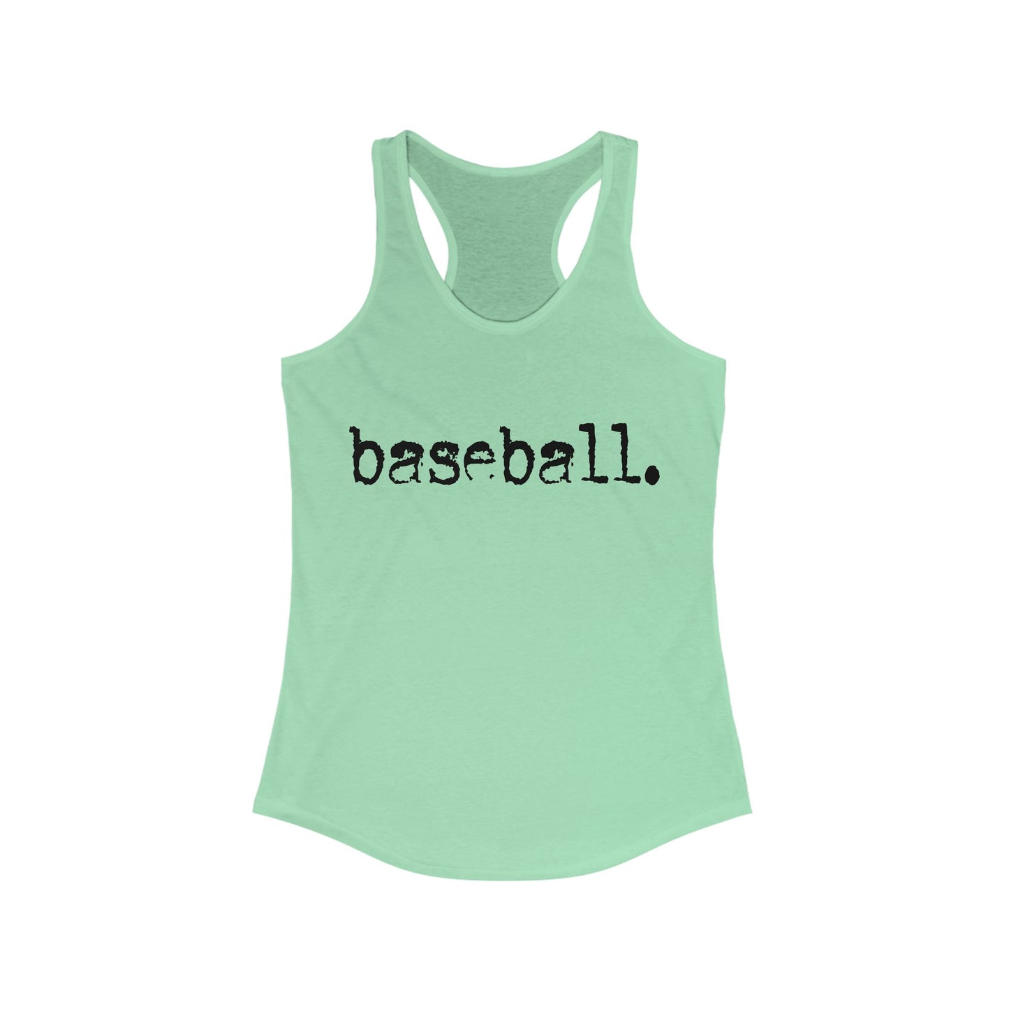 Baseball . Women's Ideal Racerback Tank