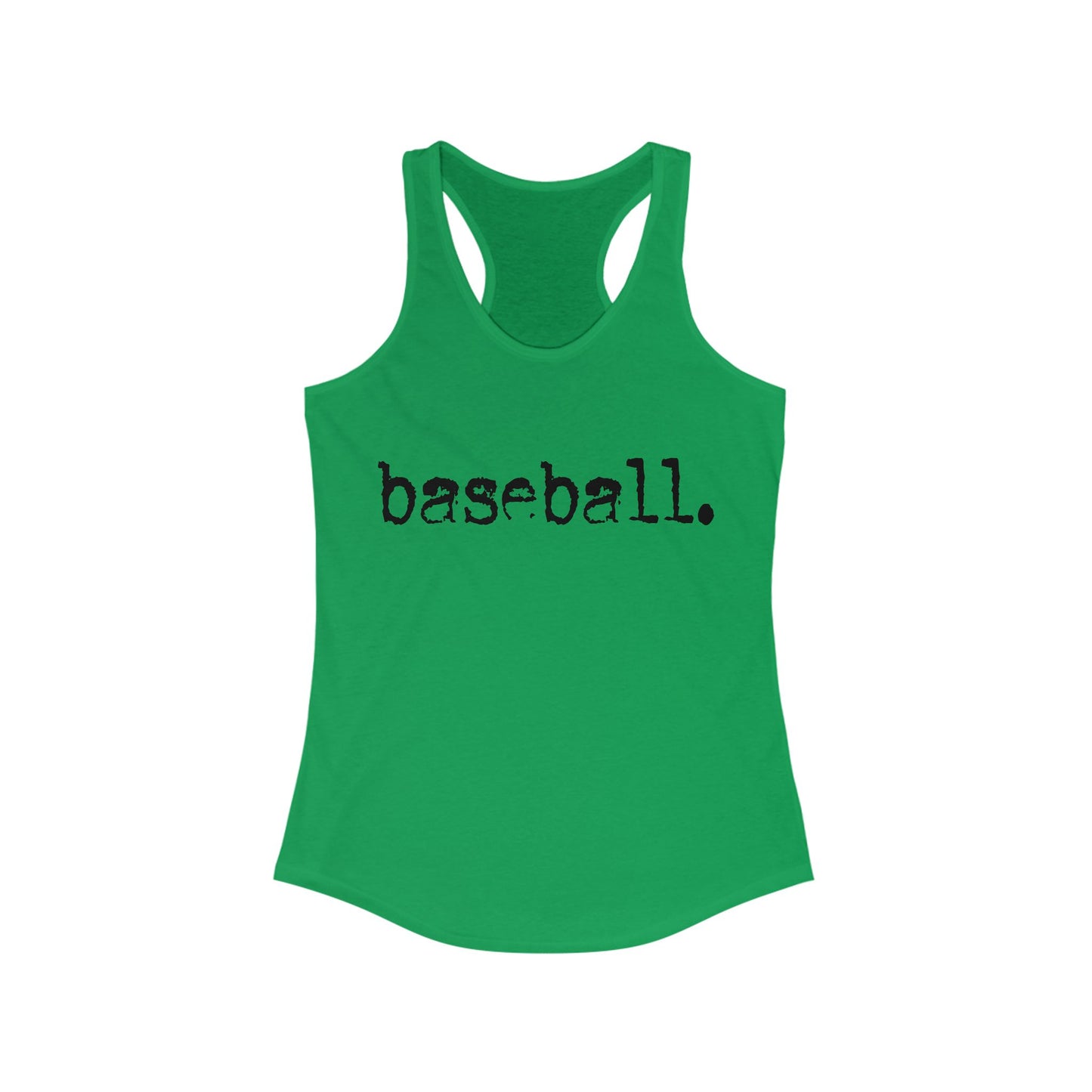 Baseball . Women's Ideal Racerback Tank