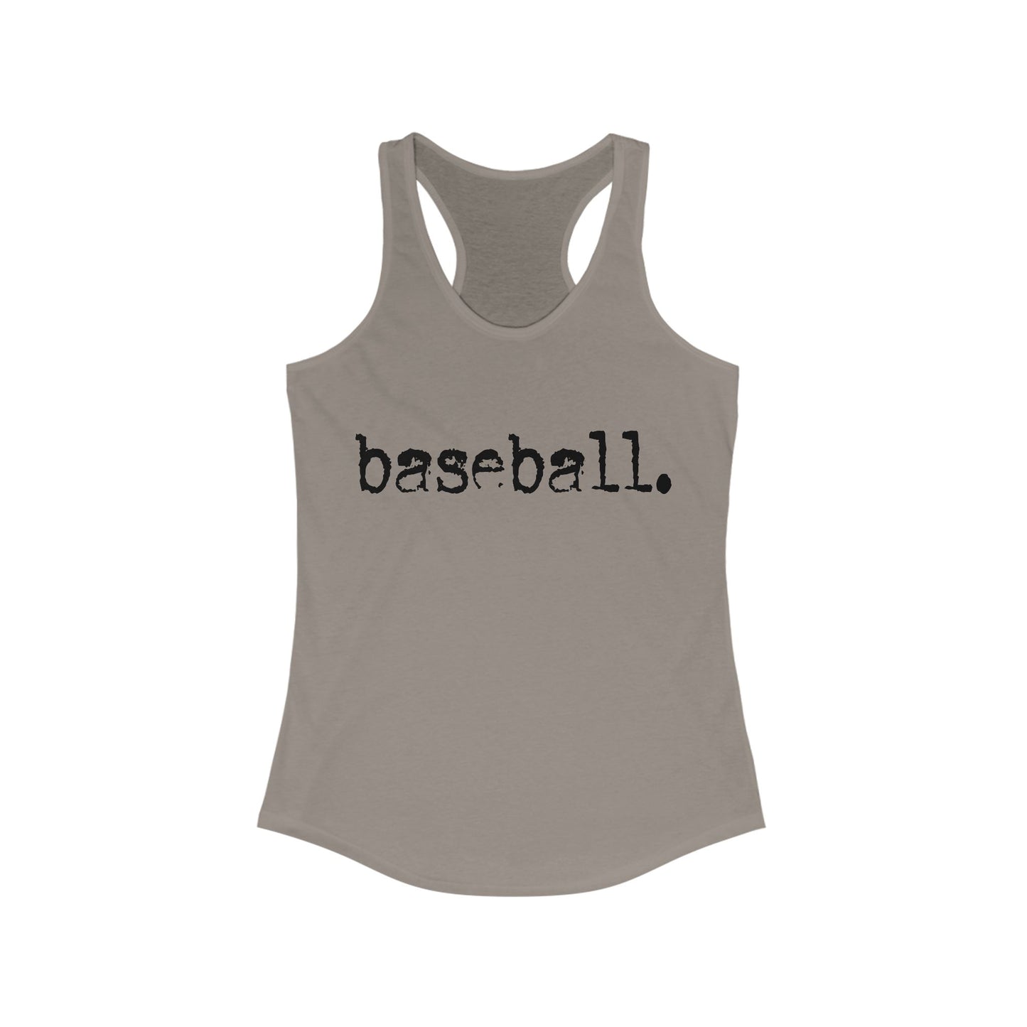 Baseball . Women's Ideal Racerback Tank