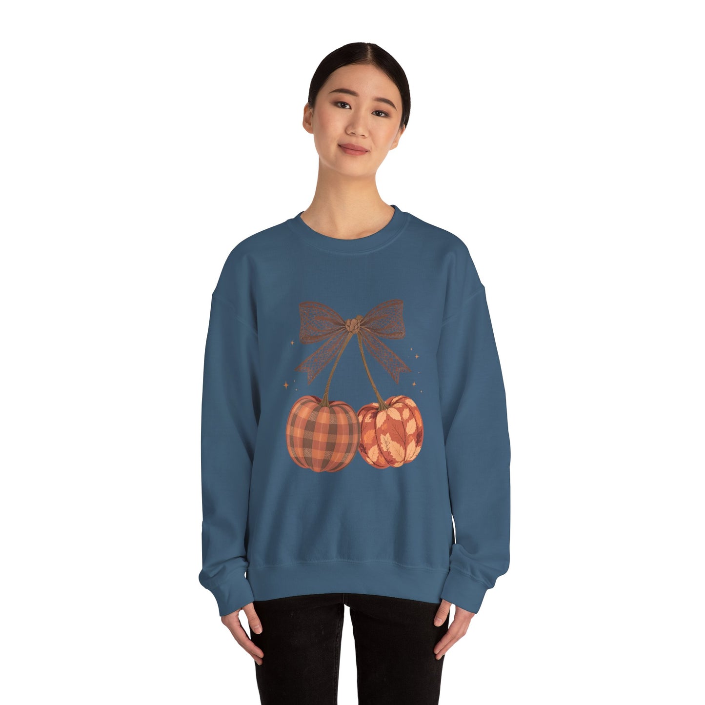 Preppy Cherry Pumpkins Heavy Blend™ Crewneck Sweatshirt