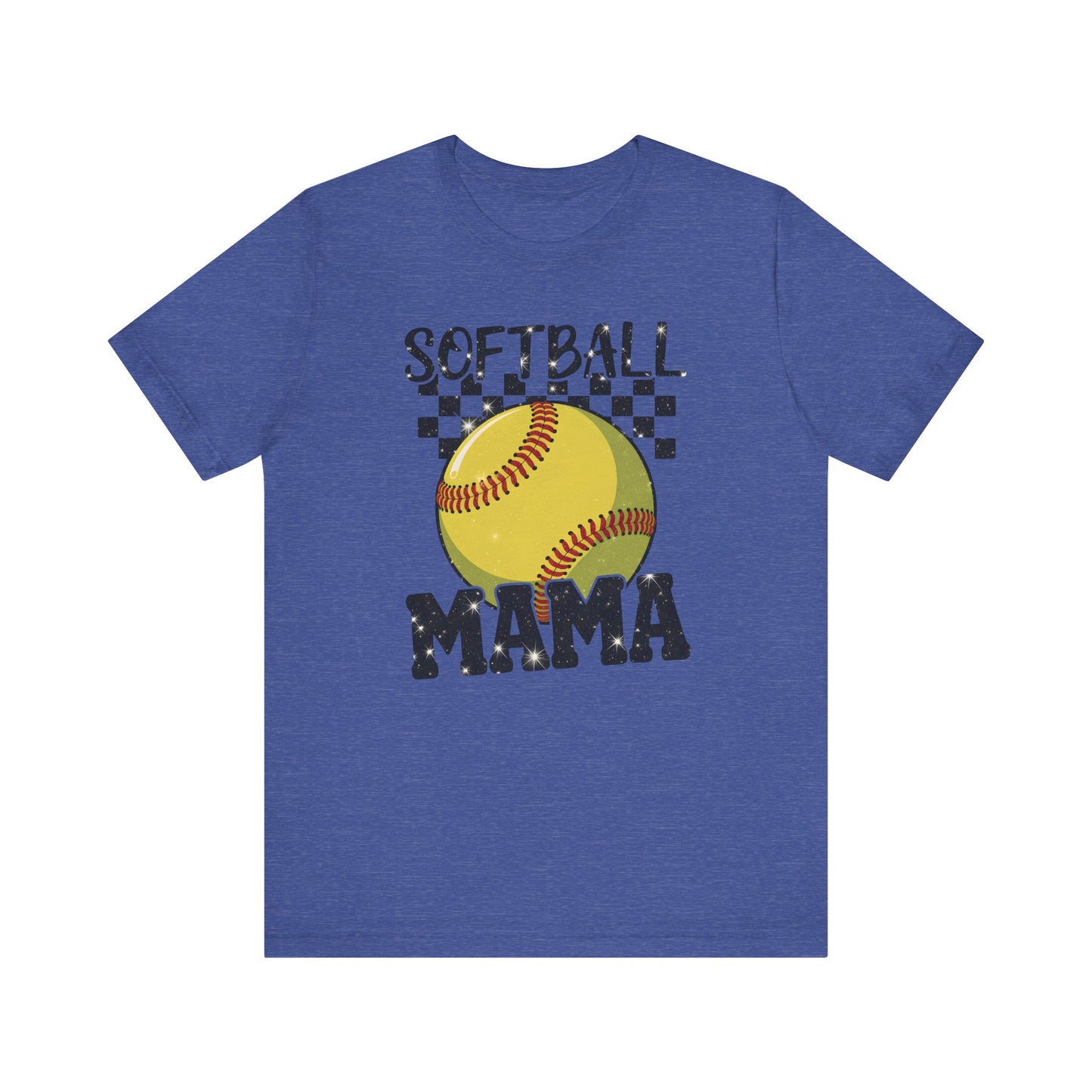 Sparkle Softball Mama Jersey Short Sleeve Tee