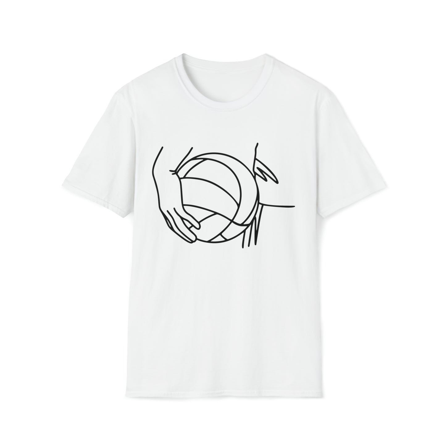 Hand with Volleyball Softstyle T-Shirt