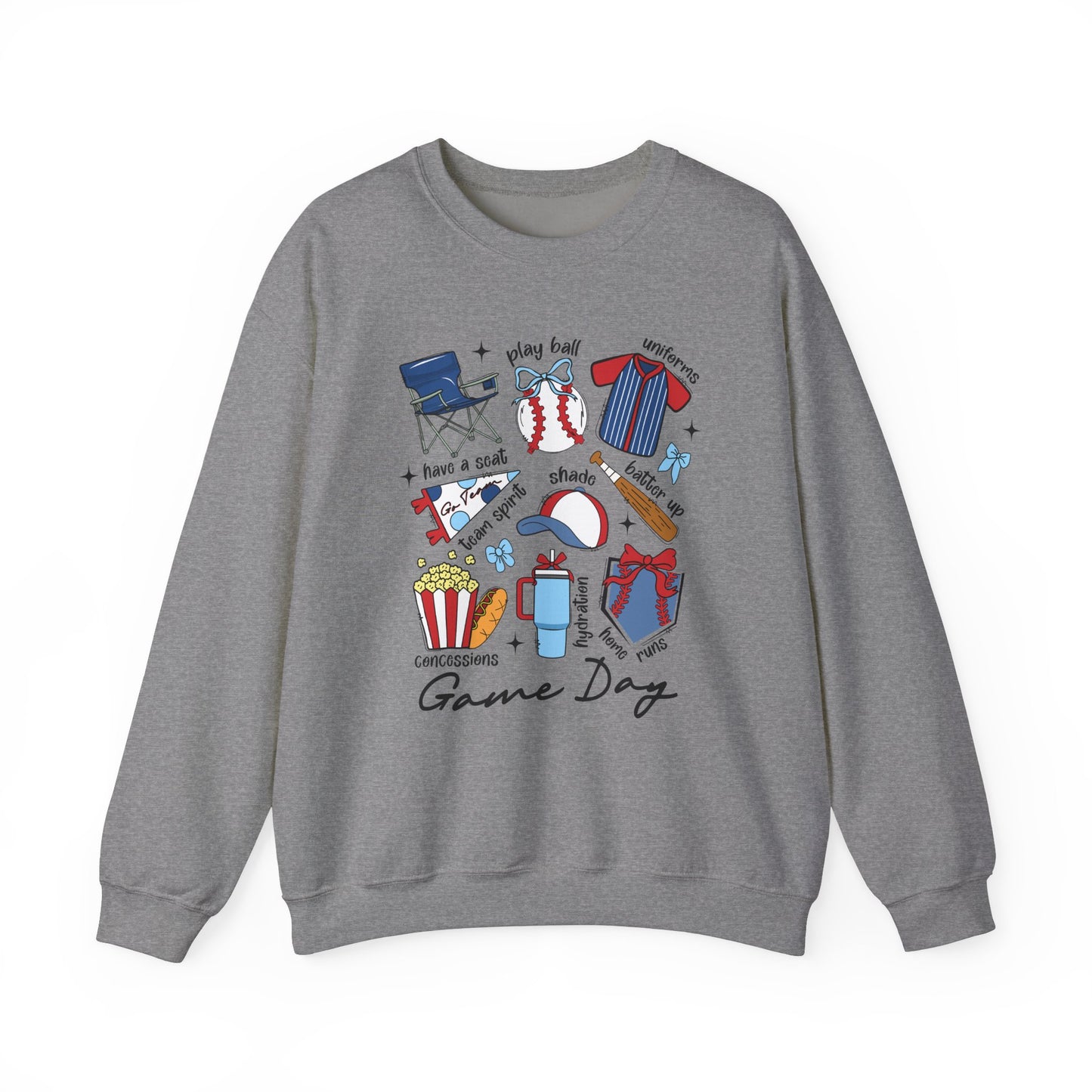 Game Day Essentials Baseball Heavy Blend™ Crewneck Sweatshirt