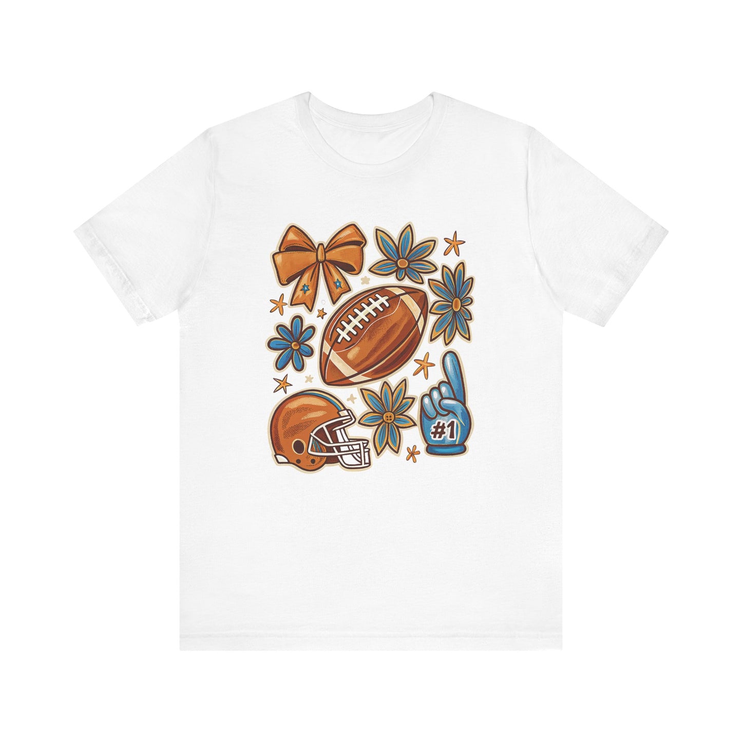 Fall Football Vibes Jersey Short Sleeve Tee