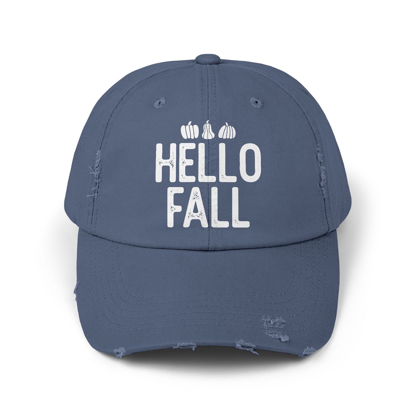 Hello Fall Distressed Cap
