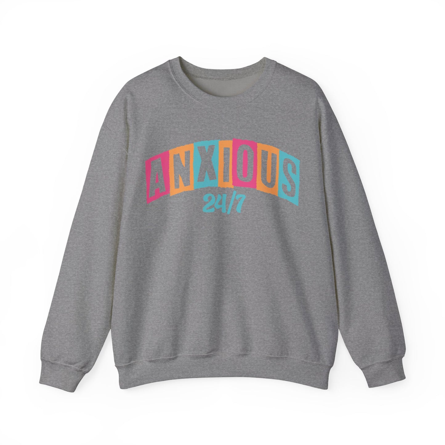 Anxious 24/7 Heavy Blend™ Crewneck Sweatshirt