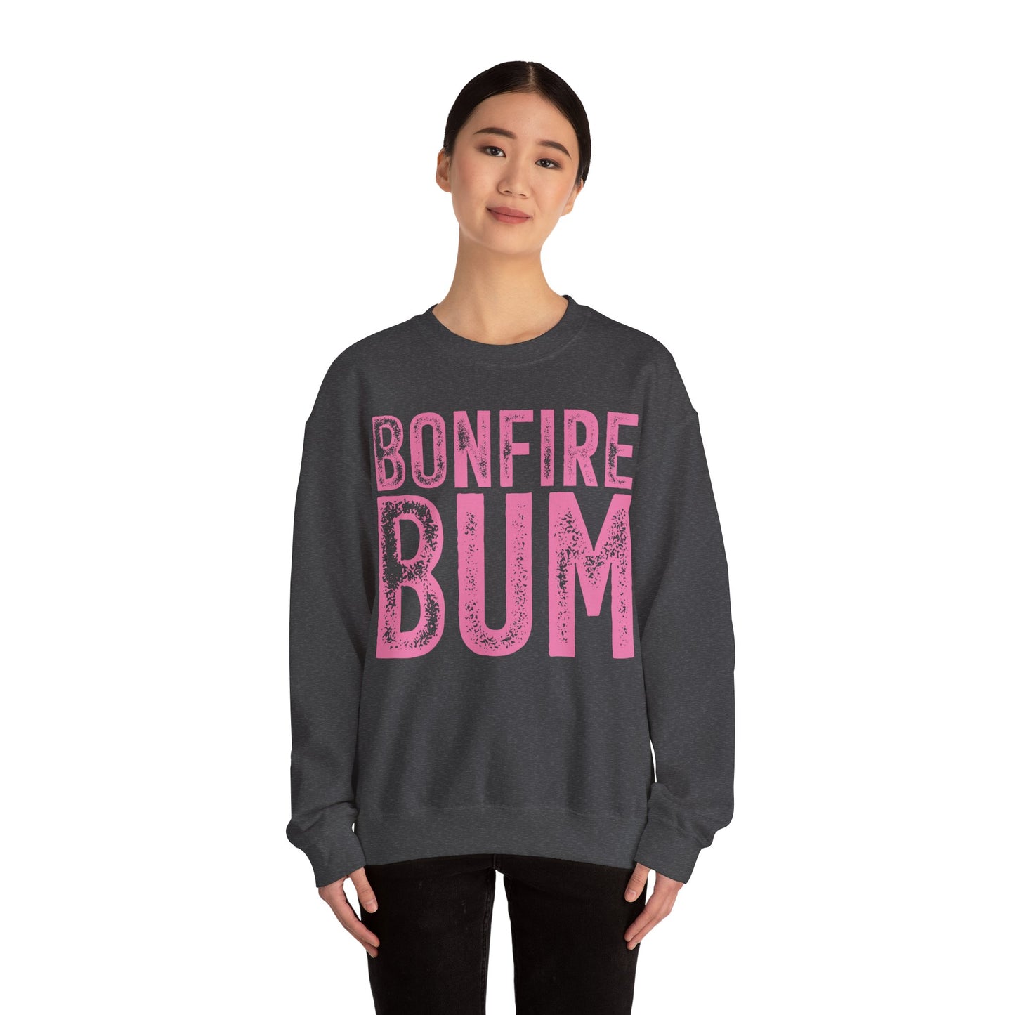 Pink Bonfire Bum Heavy Blend™ Crewneck Sweatshirt