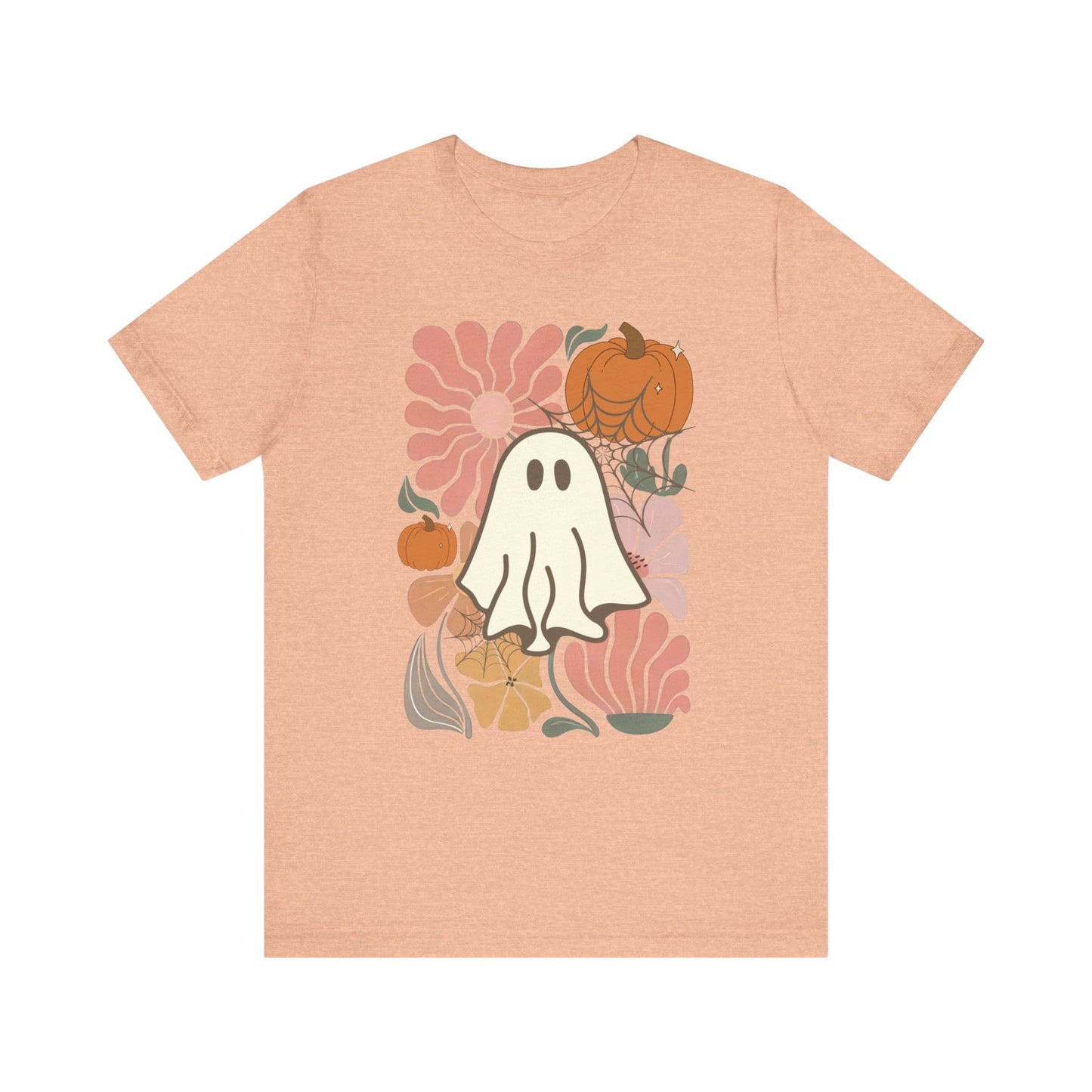 Boho Floral Ghost Jersey Short Sleeve Tee