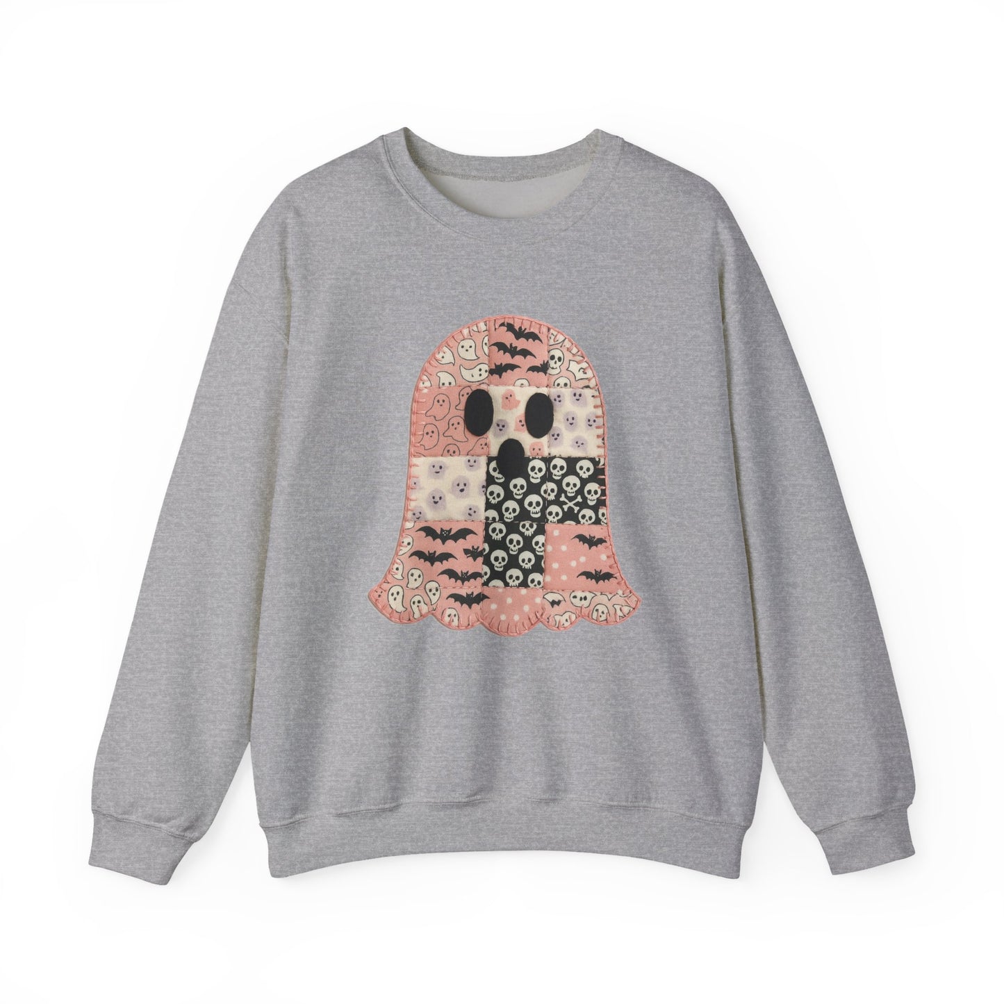 Patchwork Ghost Heavy Blend™ Crewneck Sweatshirt