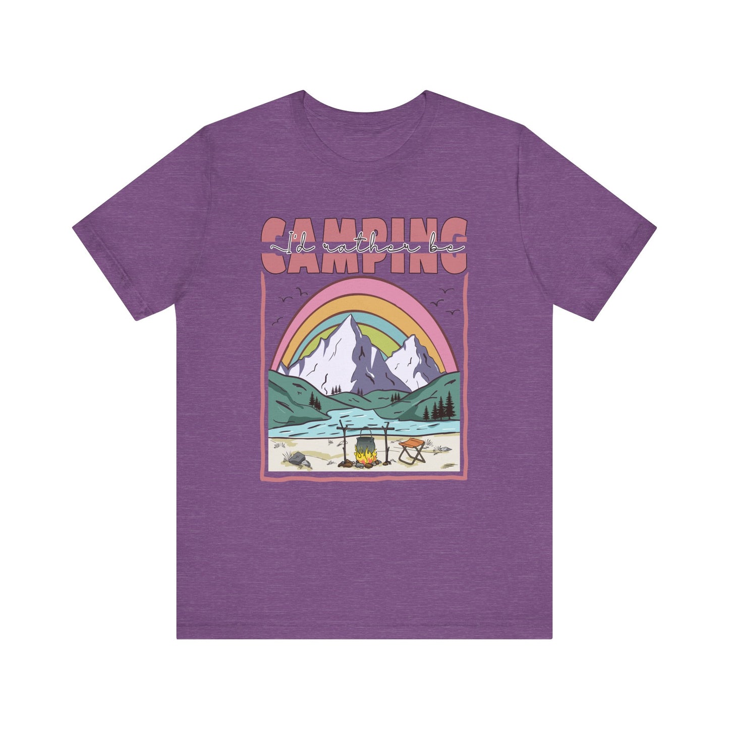 I’d Rather Be Camping Jersey Short Sleeve Tee