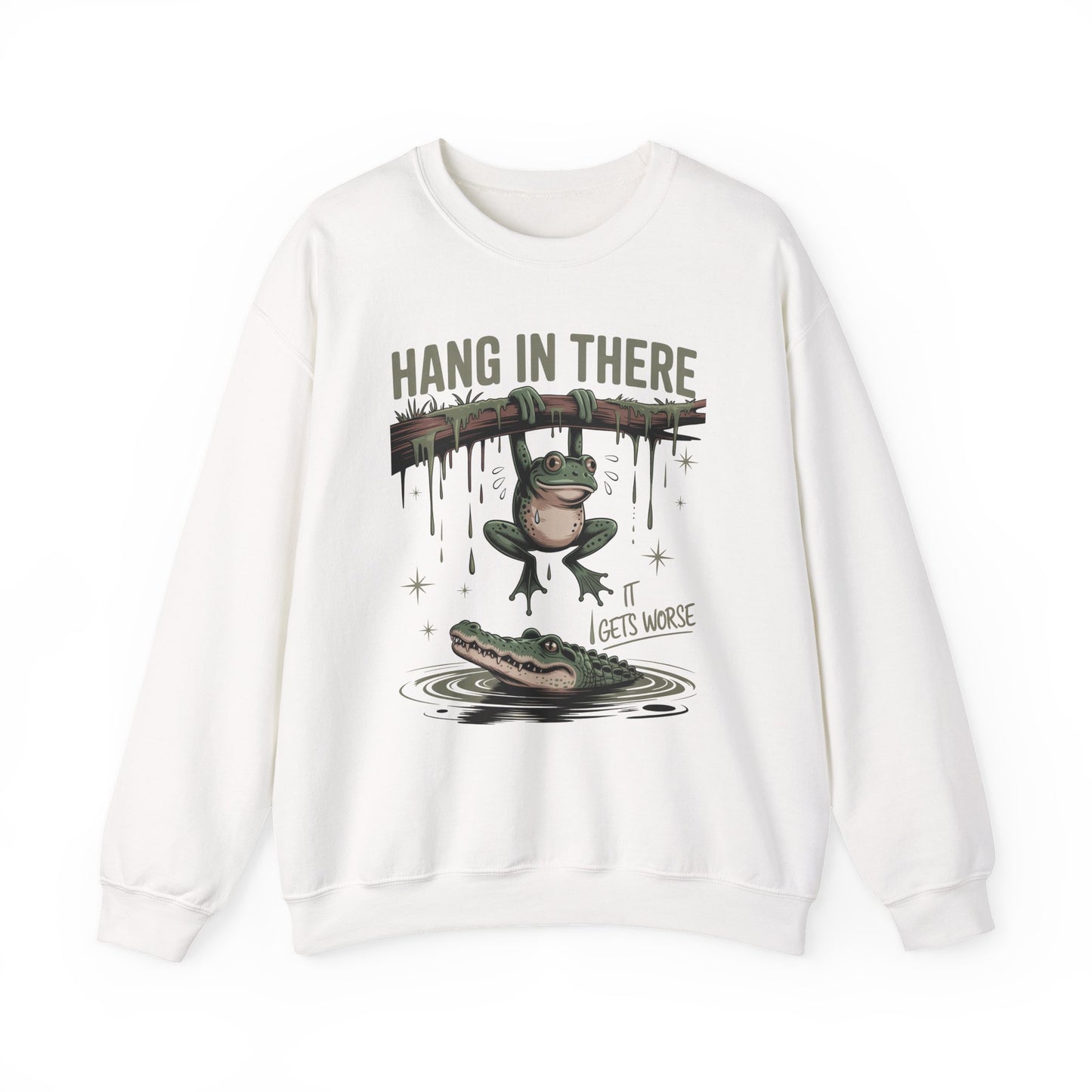 Hang In There Heavy Blend™ Crewneck Sweatshirt