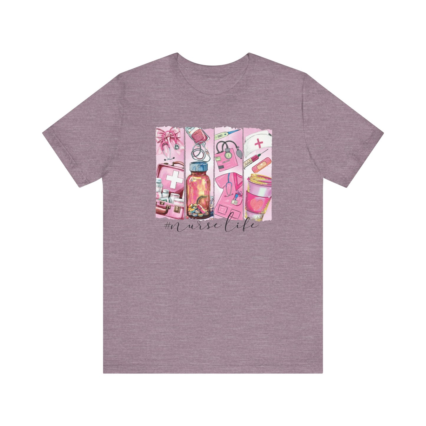 Nurse Life Brushstrokes Jersey Short Sleeve Tee